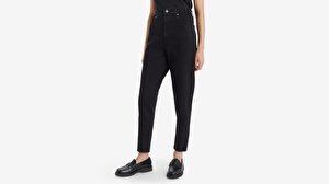 High-Waisted Mom Kadın Jean Pantolon - Flash Black