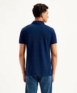 Solid Indigo Polo Tişört
