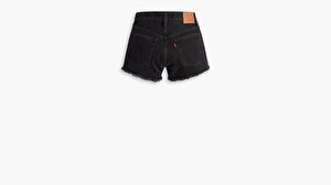501® Original High Rise Kadın Jean Şort - Black Destructed