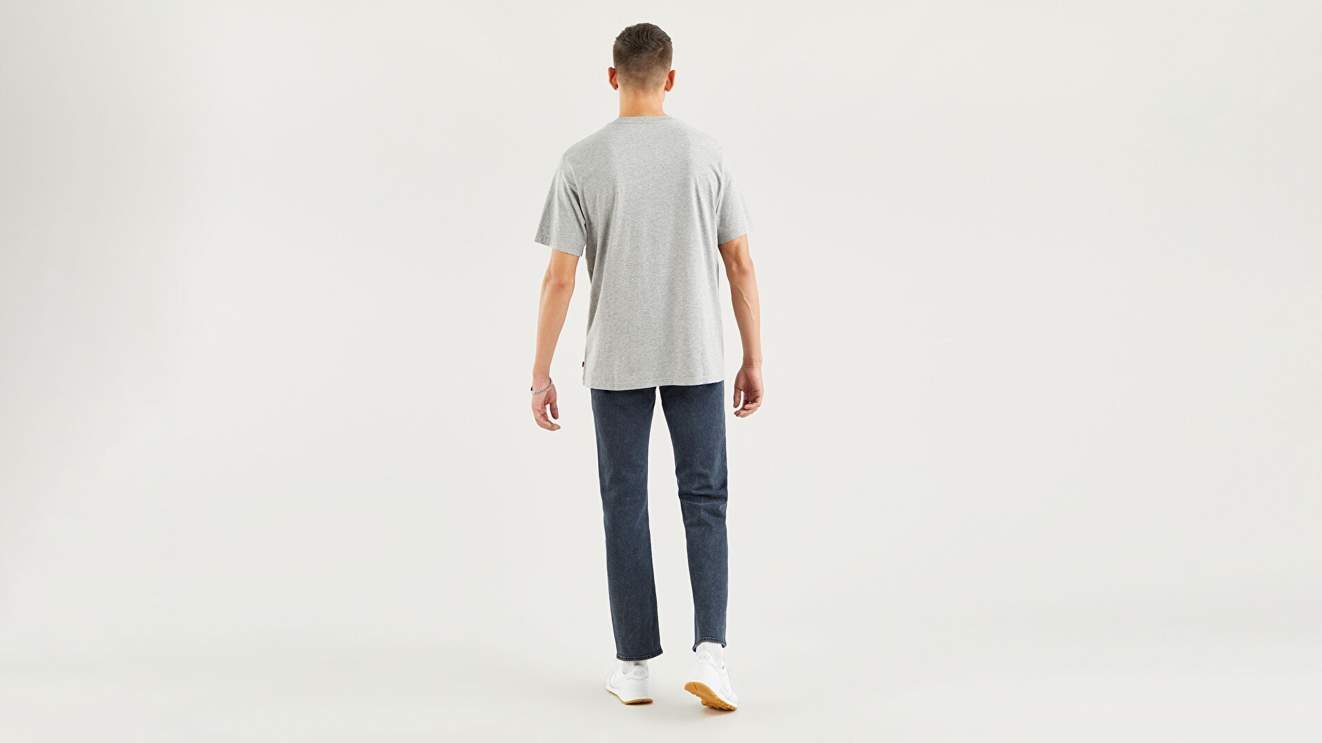 Relaxed Fit Erkek Gri Tişört