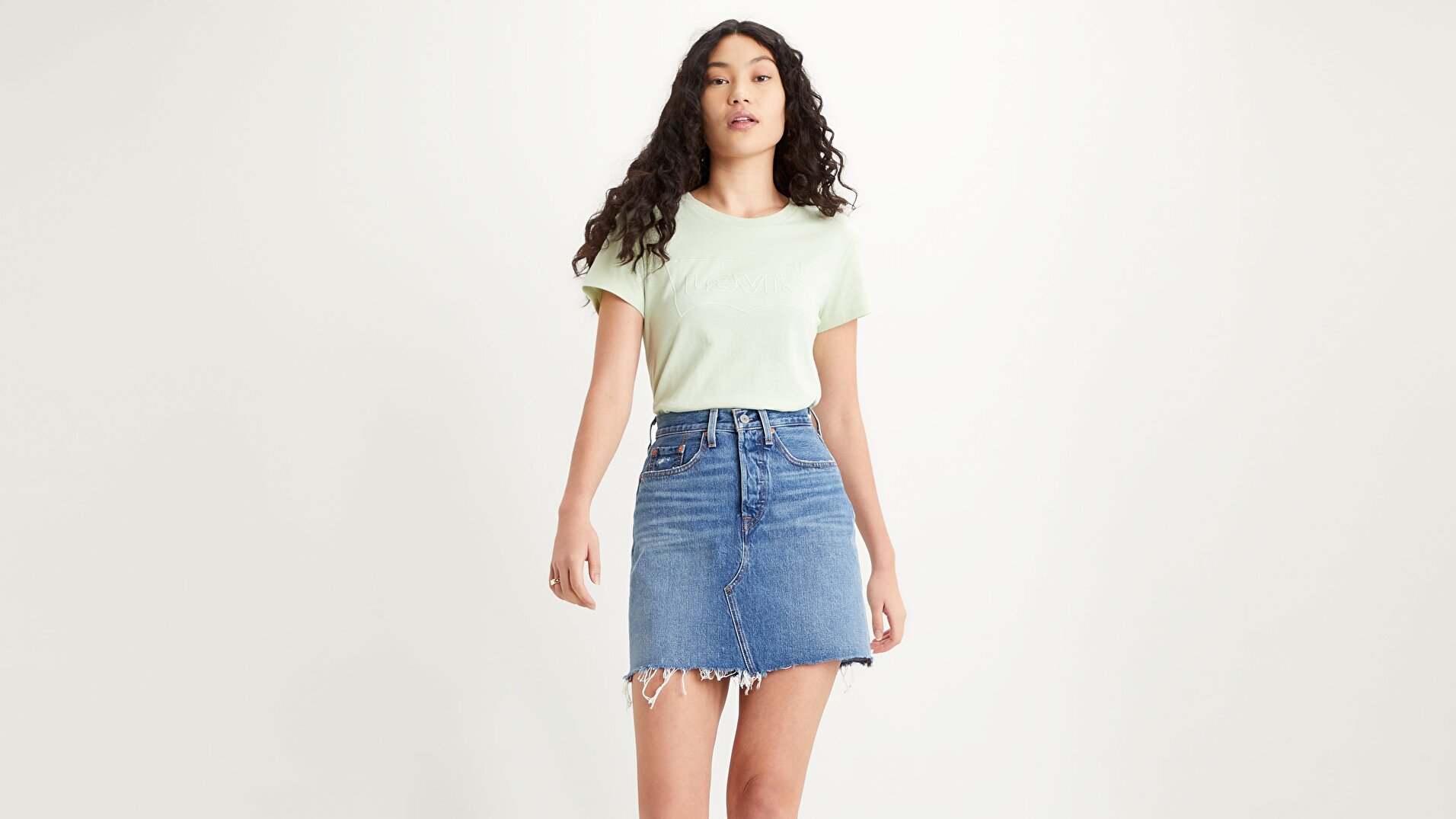 The Perfect Tee Batwing Outline Yeşil Kadın Tişört