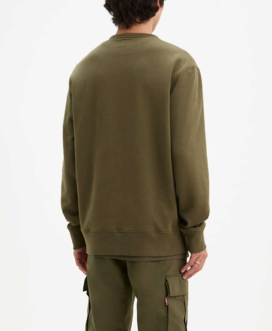 Graphic Crew B Needle Hm Yeşil Erkek Sweatshirt