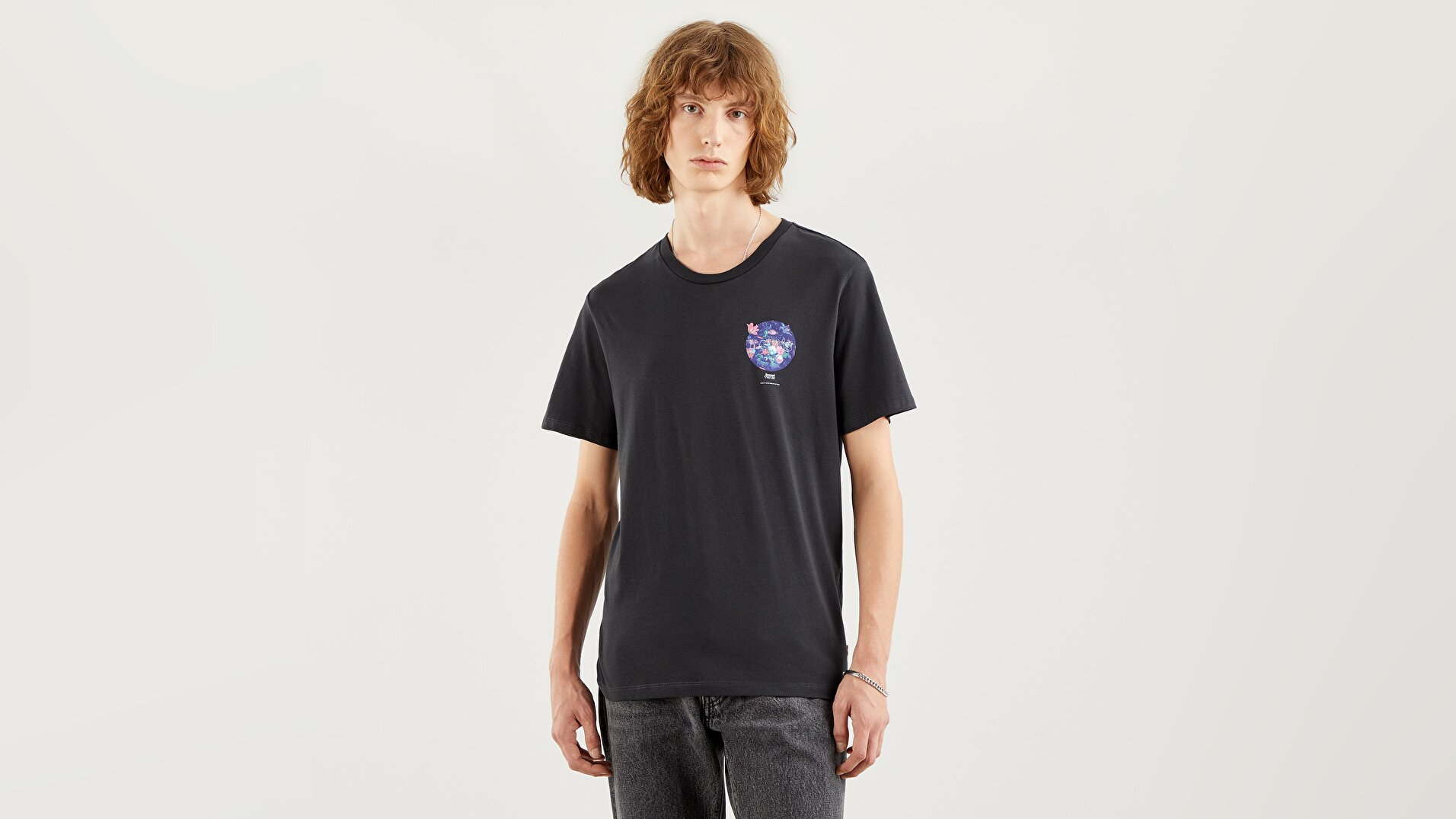 Graphic Crewneck Tee Ssnl Bt Fill Siyah Erkek Tişört