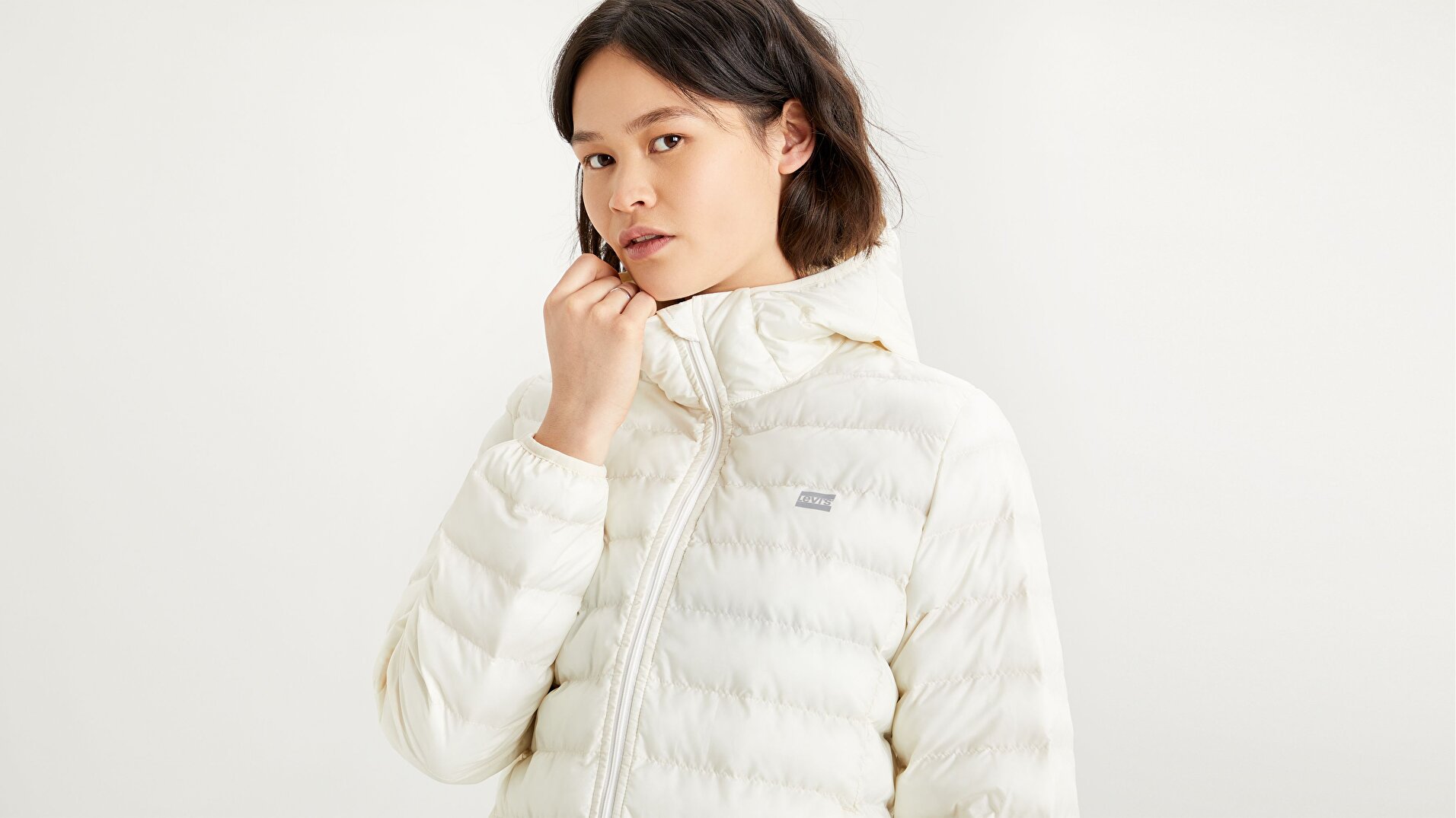 Pandora Packable Jacket Tofu Beyaz Kadın Ceket
