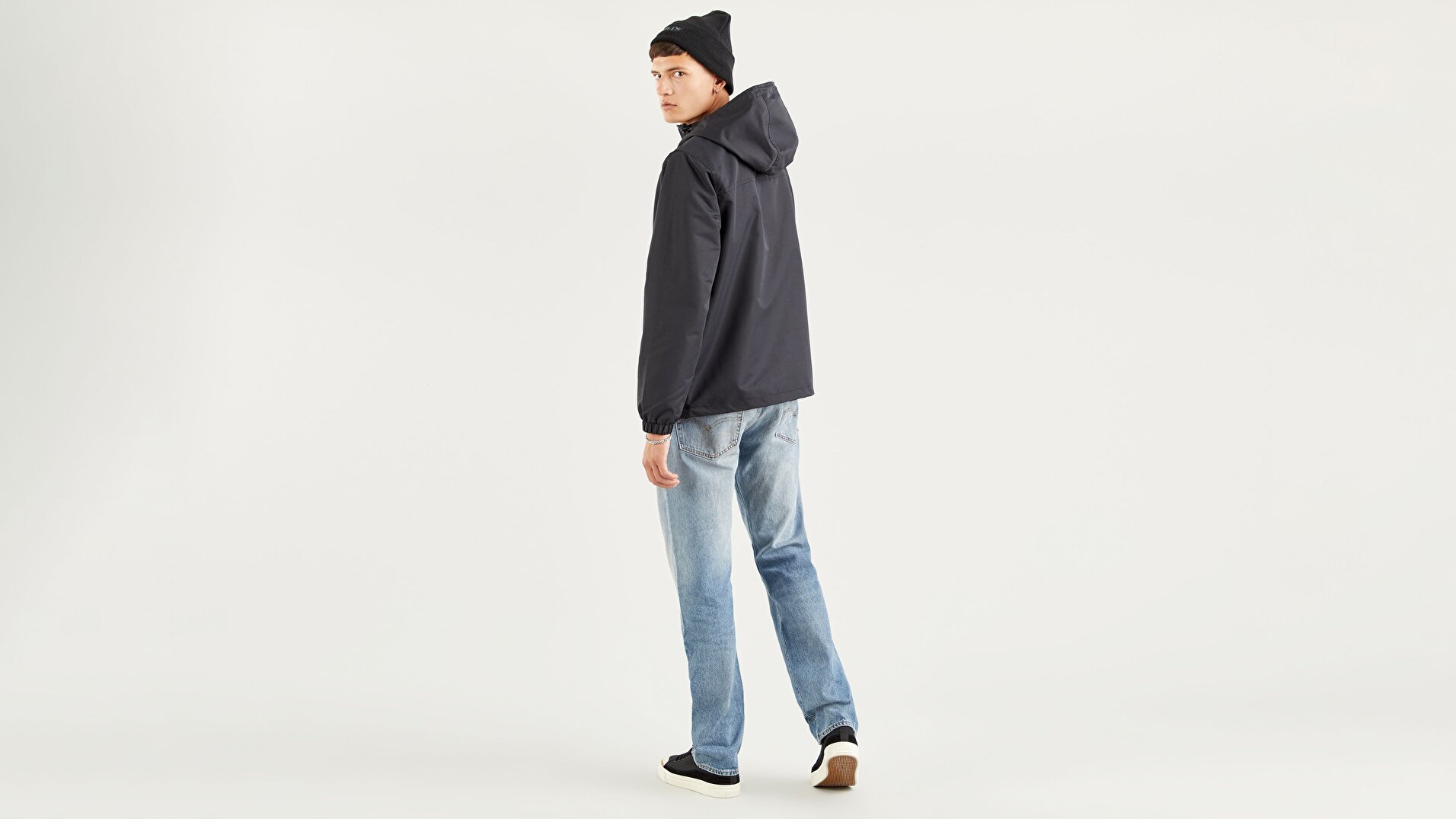 Tactical Windbreaker Erkek Siyah Mont