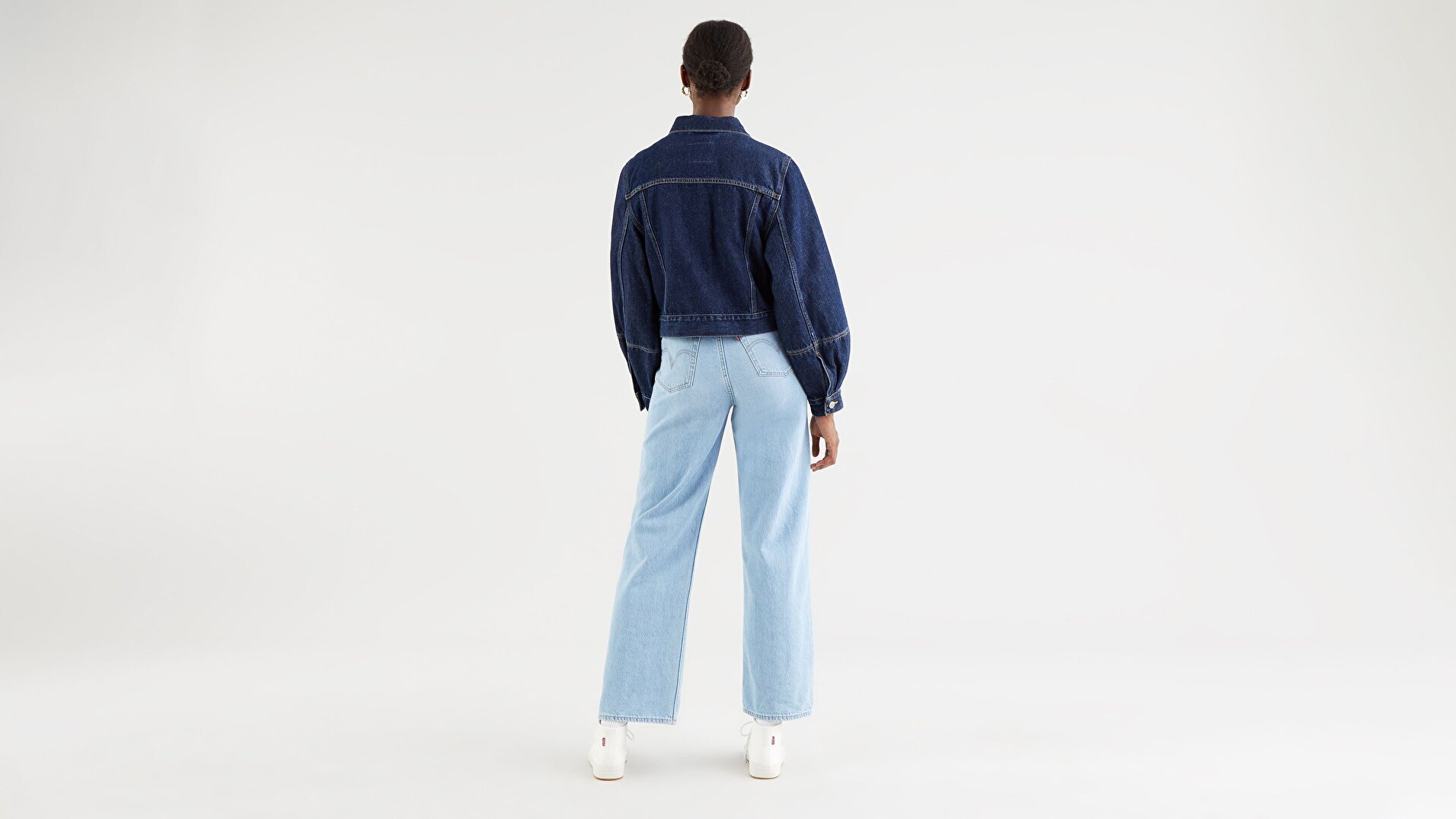 Tailored Trucker Allow Me Koyu İndigo Kadın Trucker Ceket