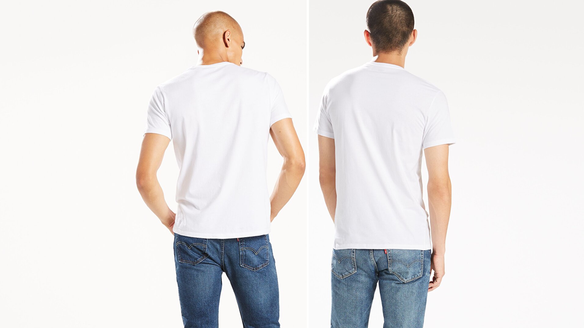 Slim 2 Pack Crew Tee Two-Pack Beyaz Erkek Tişört