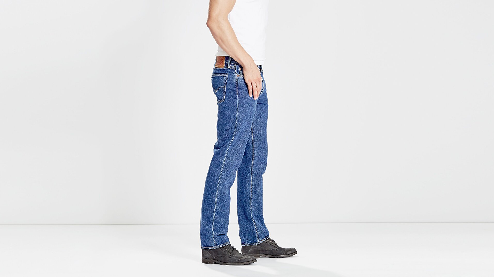 514™ Straight Fit Erkek Jean Pantolon-Stonewash 95978