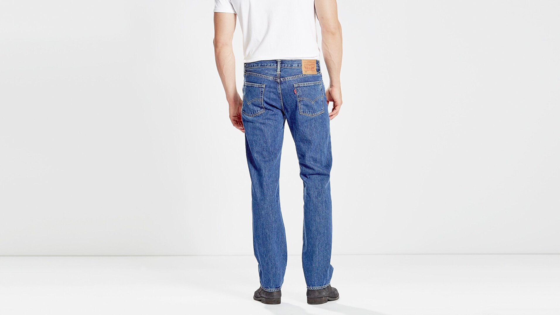 514™ Straight Fit Erkek Jean Pantolon-Stonewash 95978