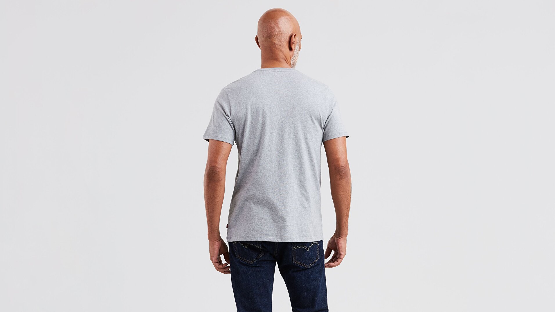 Graphic Set-In Neck Graphic H215 Gri Erkek Tişört