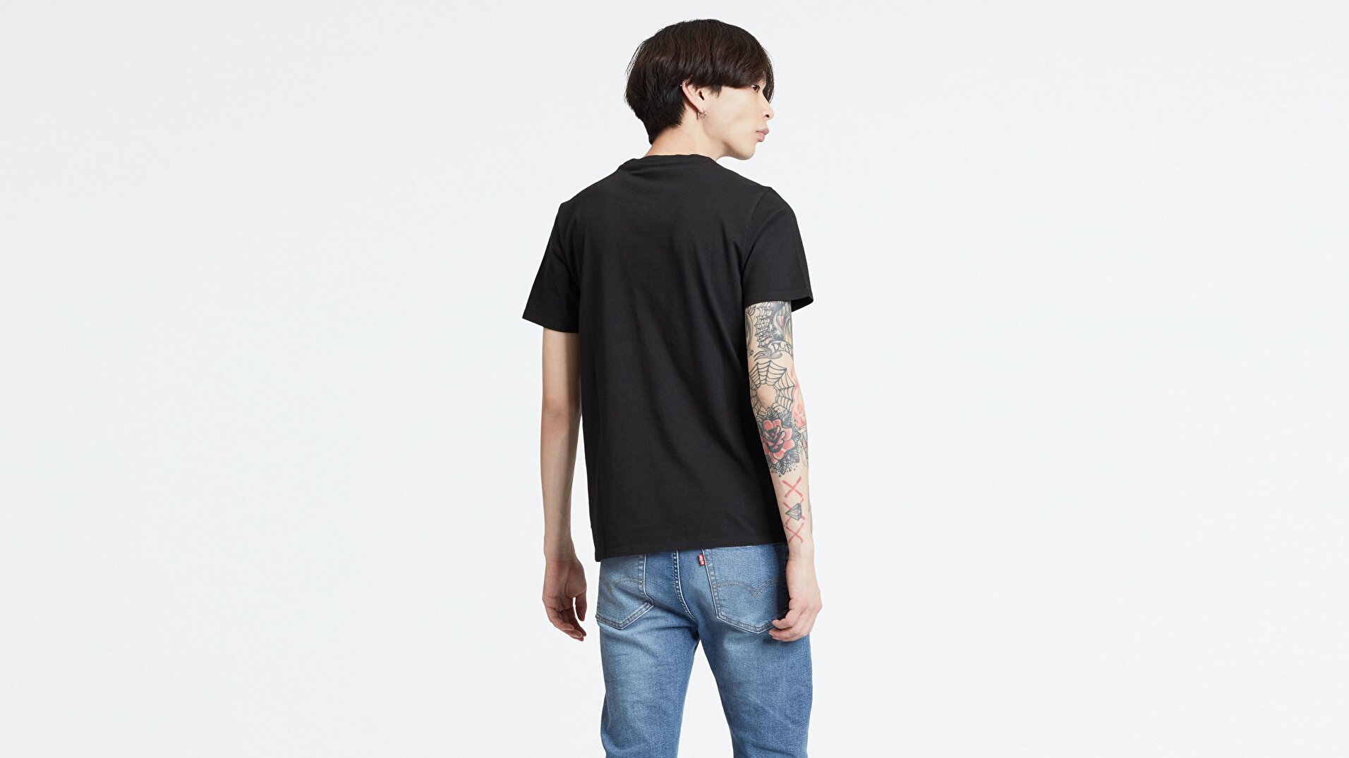 Graphic Set-In Neck 2 90'S Logo Siyah Erkek Tişört