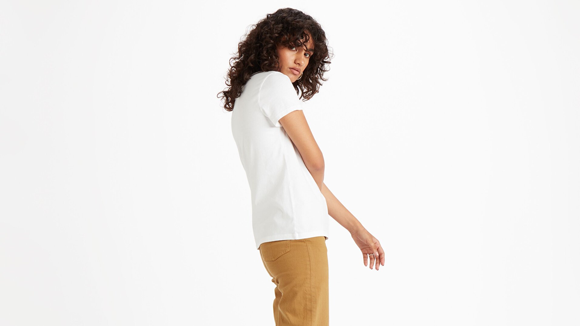 The Perfect Tee 90'S Serif T2 Beyaz Kadın Tişört