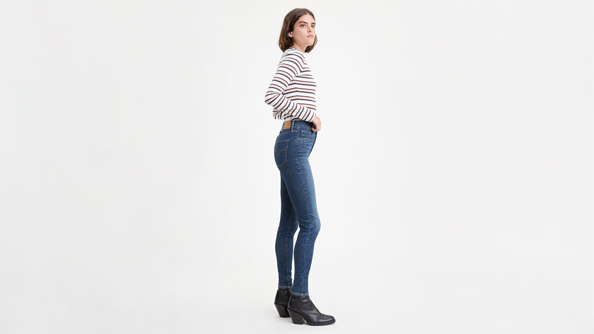 720 Yüksek Bel Süper Skinny Kadın Jean Pantolon-Echo Storm