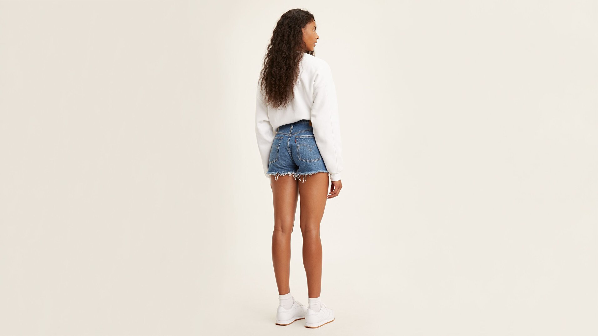 501® Yüksek Bel Kadın Jean Şort-Athens Mid Short
