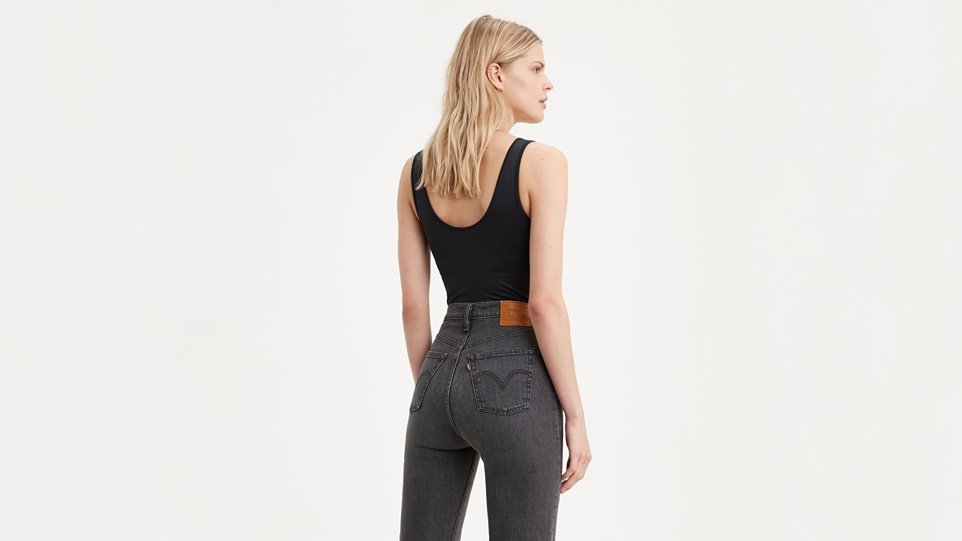 Graphic Bodysuit Logo Bodysuit Siyah Kadın Bodysuit