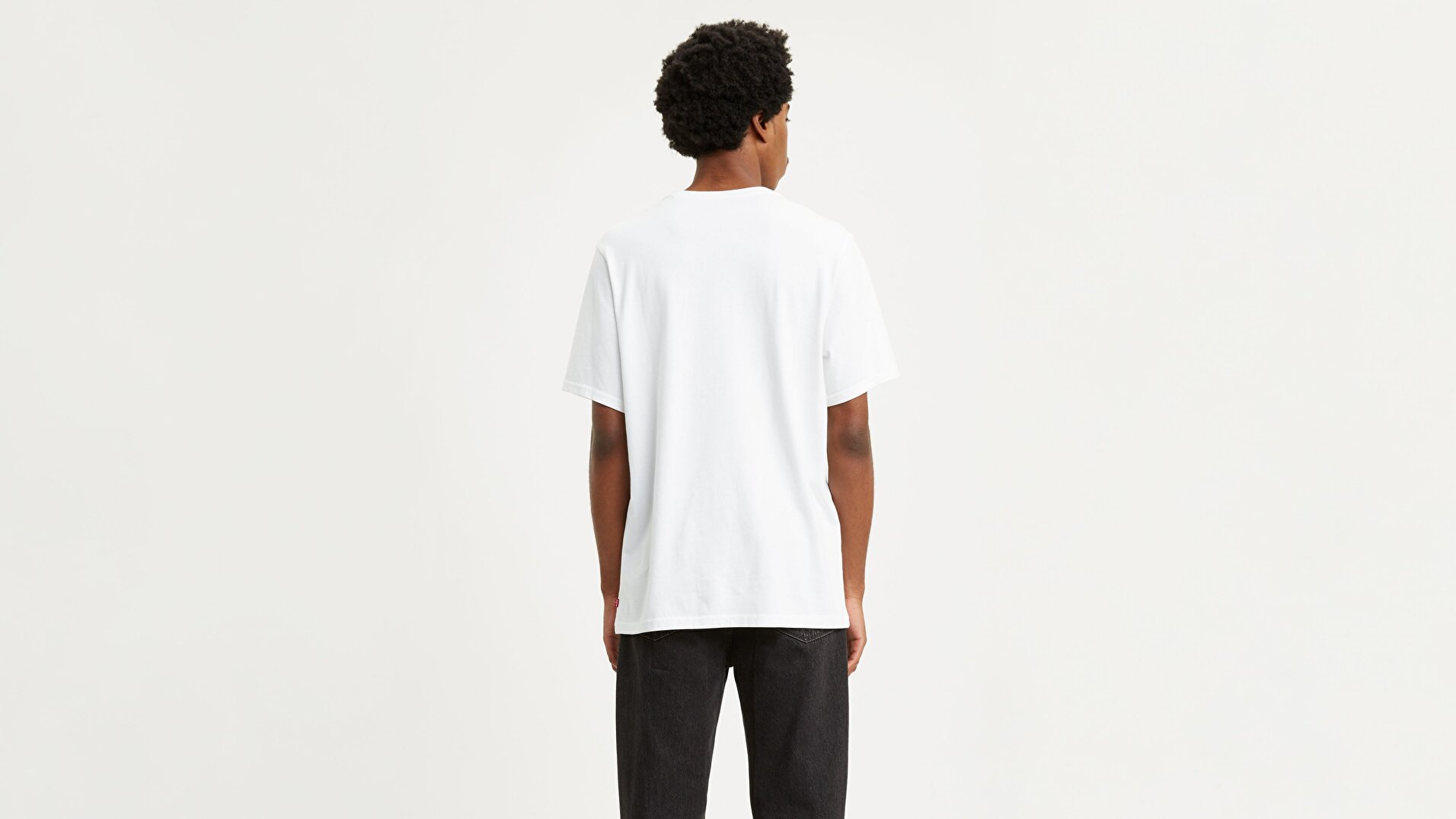 Relaxed Graphic Tee 90'S Serif Logo Beyaz Erkek Tişört