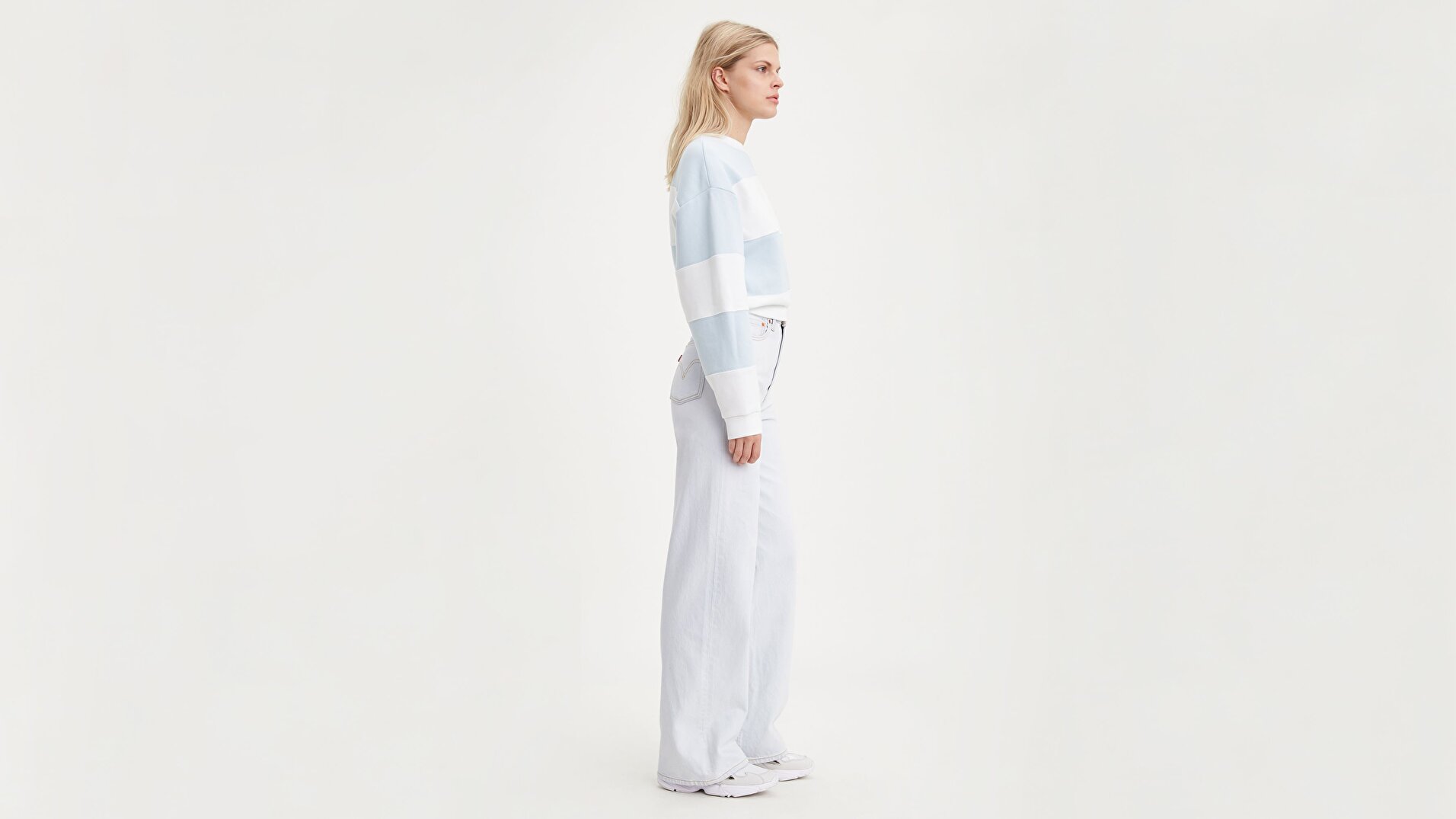 Ribcage Wide Leg Kadın Kadife Pantolon-Cold As Ice - Rc