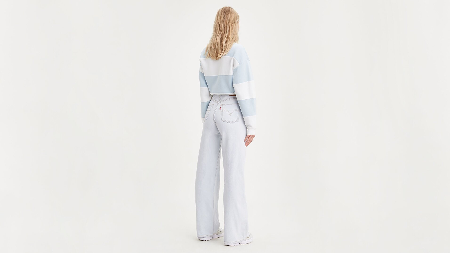 Ribcage Wide Leg Kadın Kadife Pantolon-Cold As Ice - Rc
