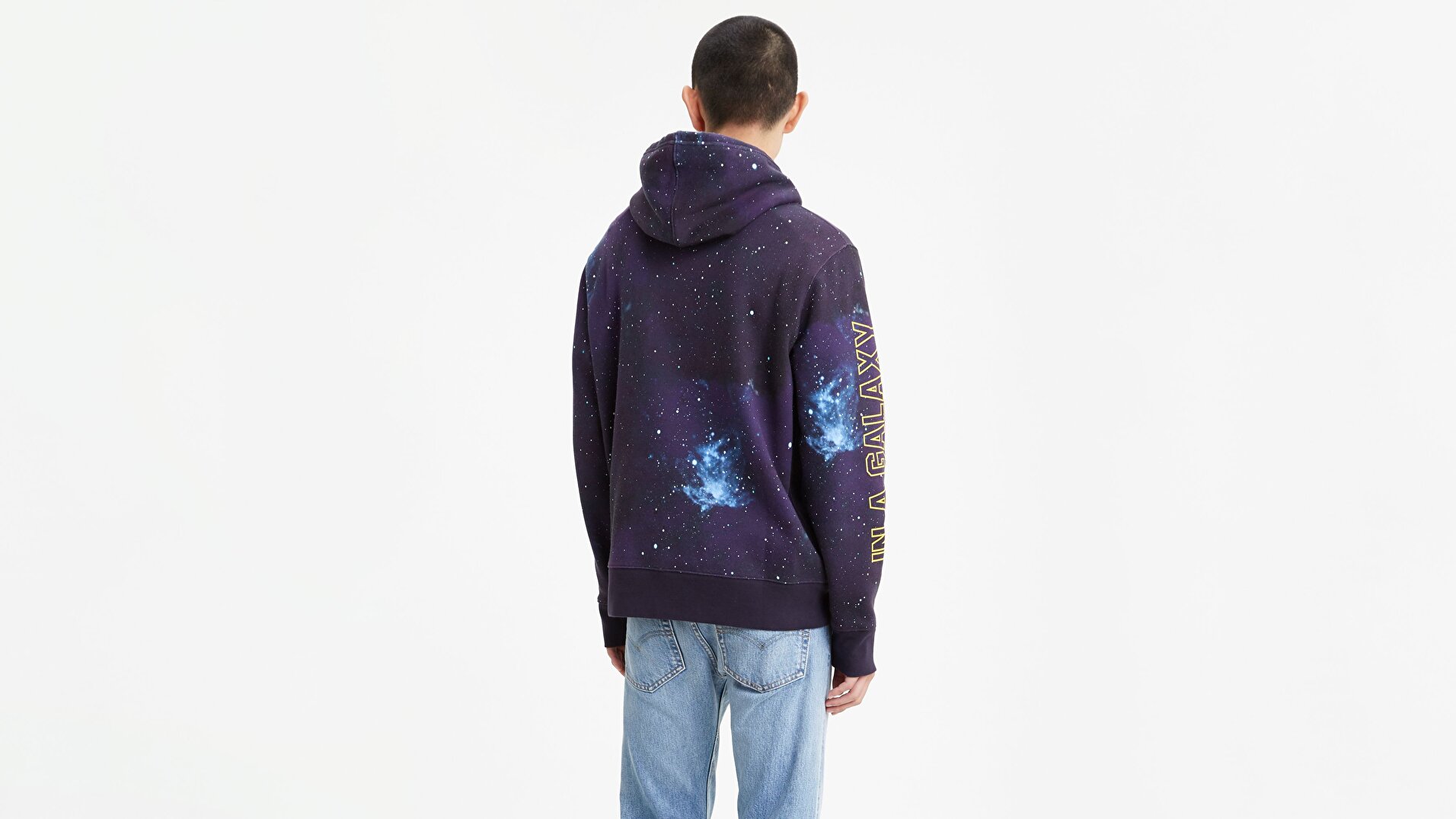 Graphic Po Hoodie- B T2 Bw Siyah Erkek Kapüşonlu Sweatshirt