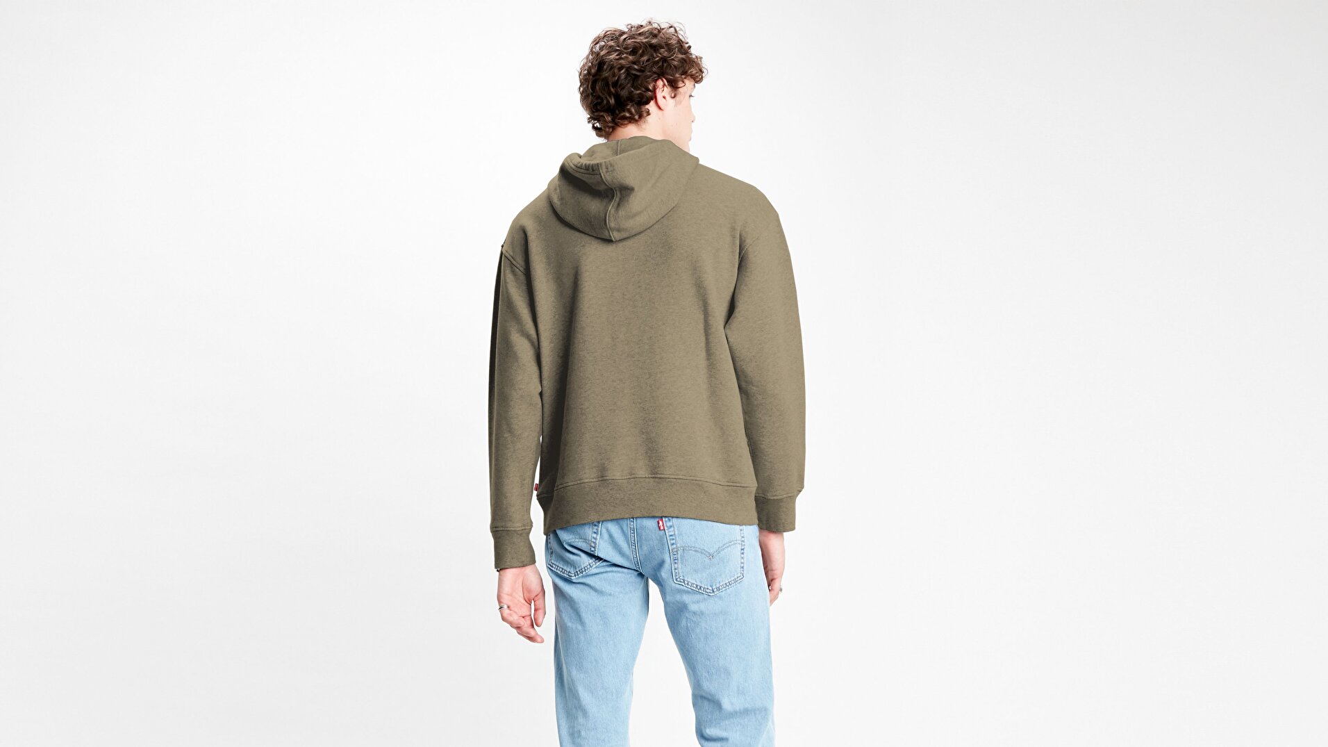 Relaxed Graphic Hoodie Ssnl Serif Beyaz Erkek Kapüşonlu Sweatshirt