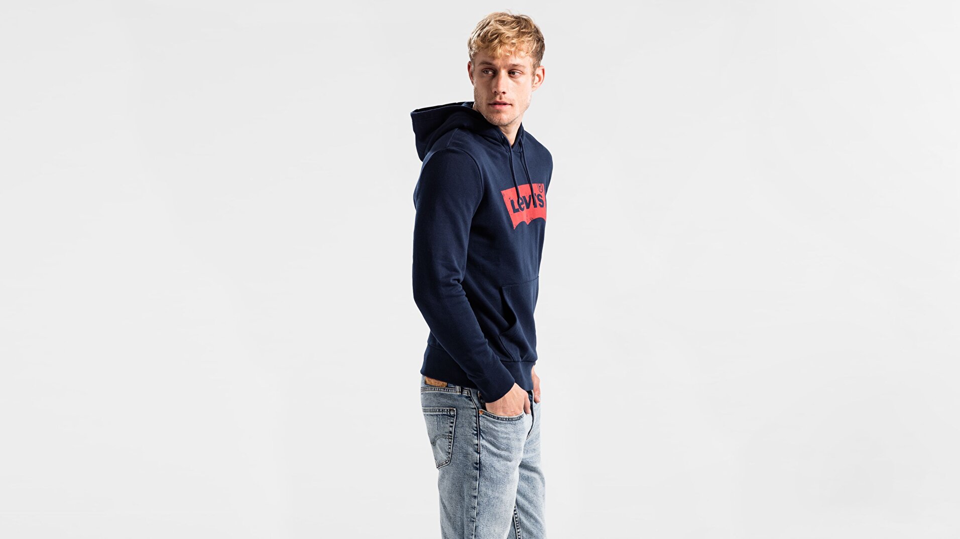 Graphic Po Hoodie - G Hm Hwk Mavi Erkek Kapüşonlu Sweatshirt