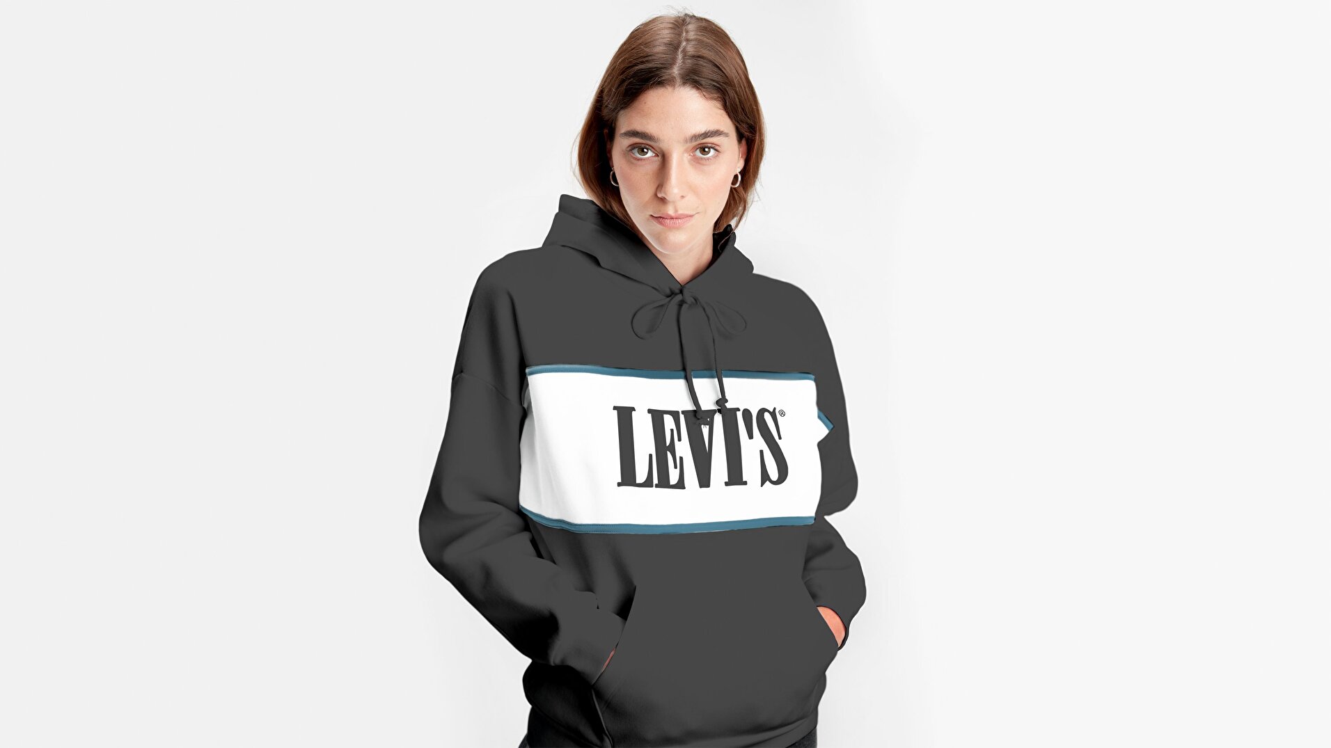 Cameron Hoodie Levi Chest Çok renkli Kadın Kapüşonlu Sweatshirt