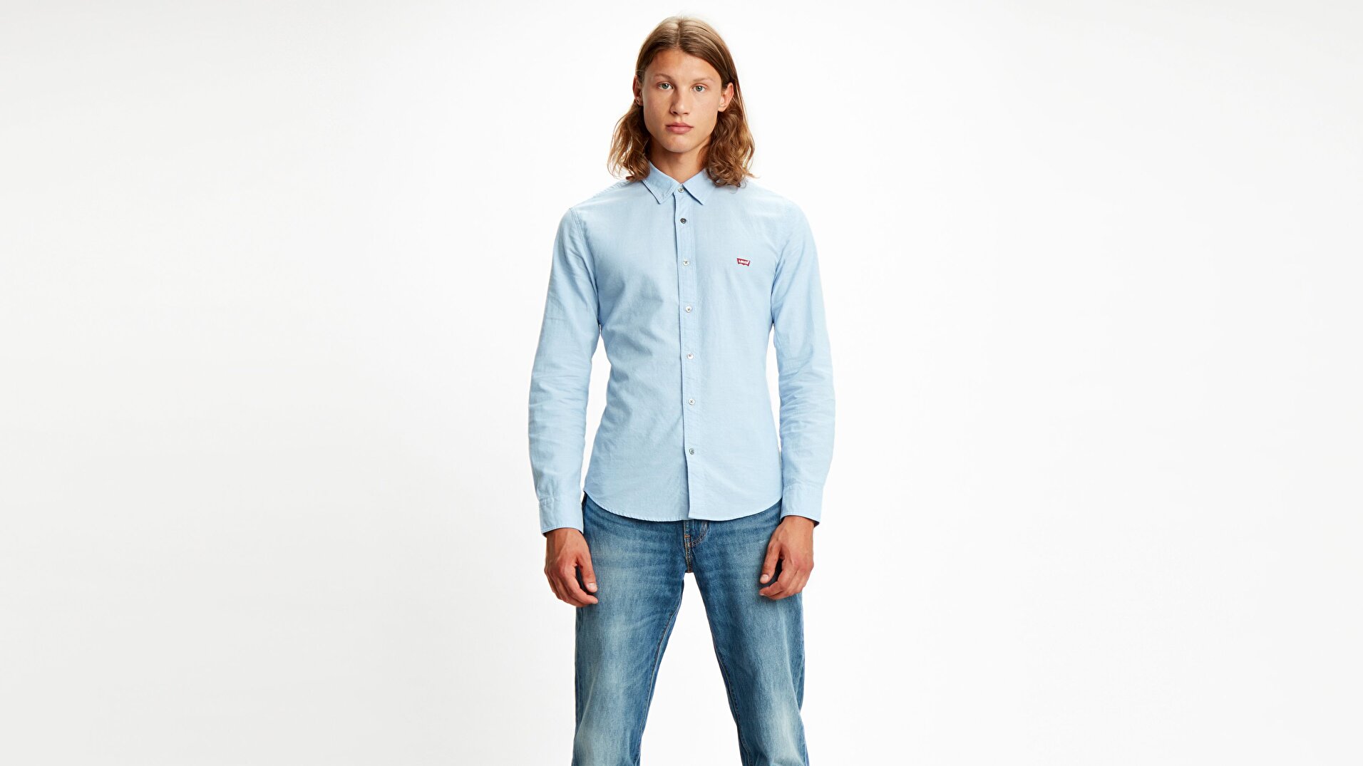 Ls Battery Hm Shirt Slim Allure Mavi Erkek Gömlek