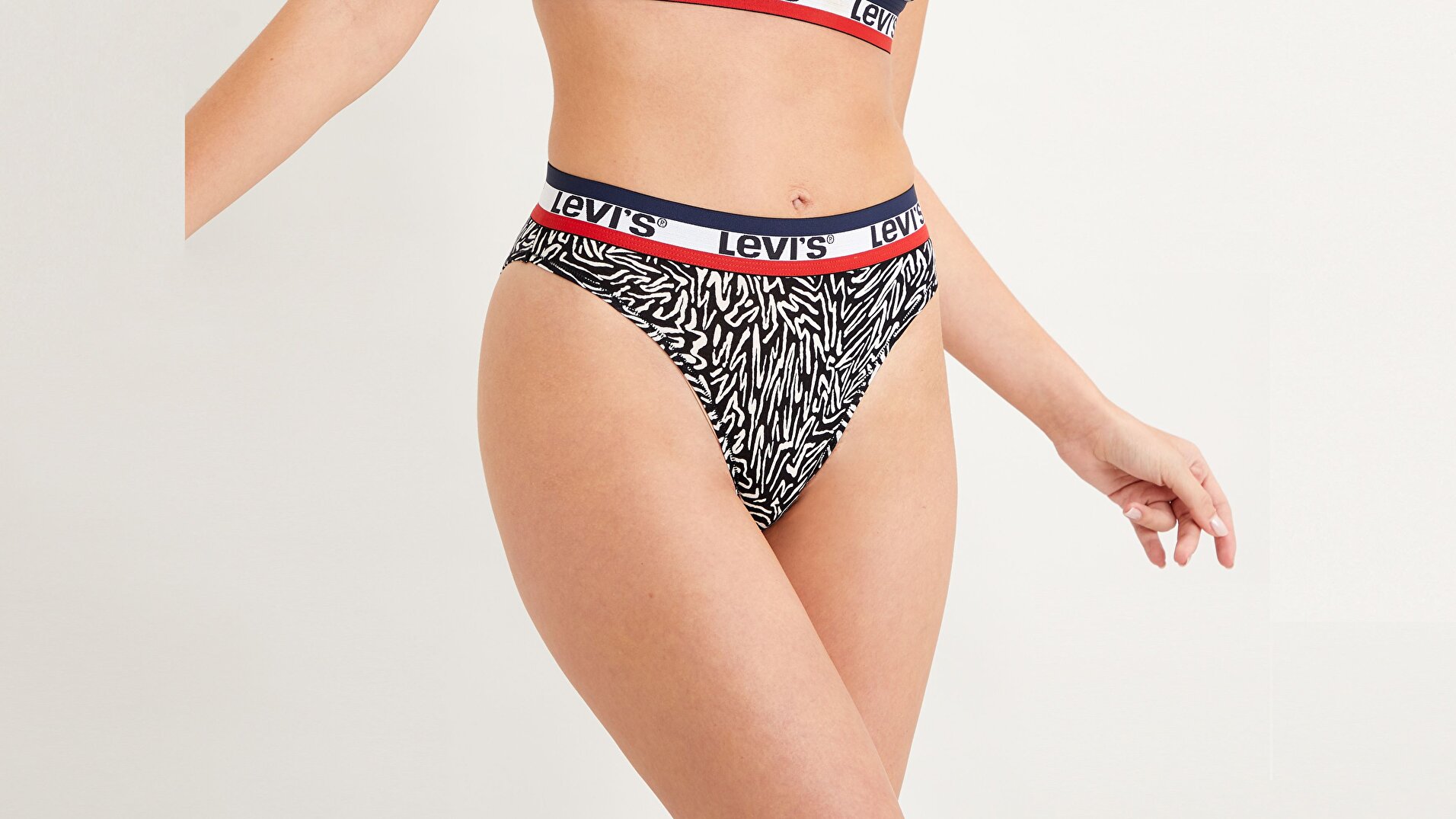 Kadın Yüksek Bel Külot-Fun Zebra Caviar