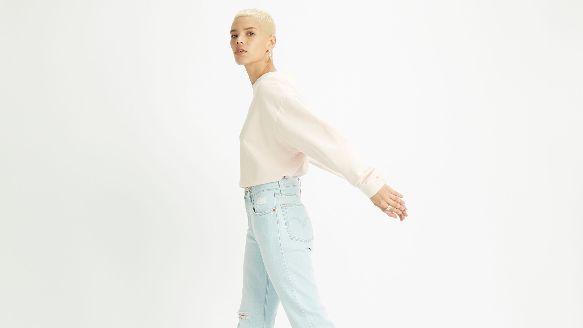 Diana Crew Peach Blush Kırmızı Kadın Tişört