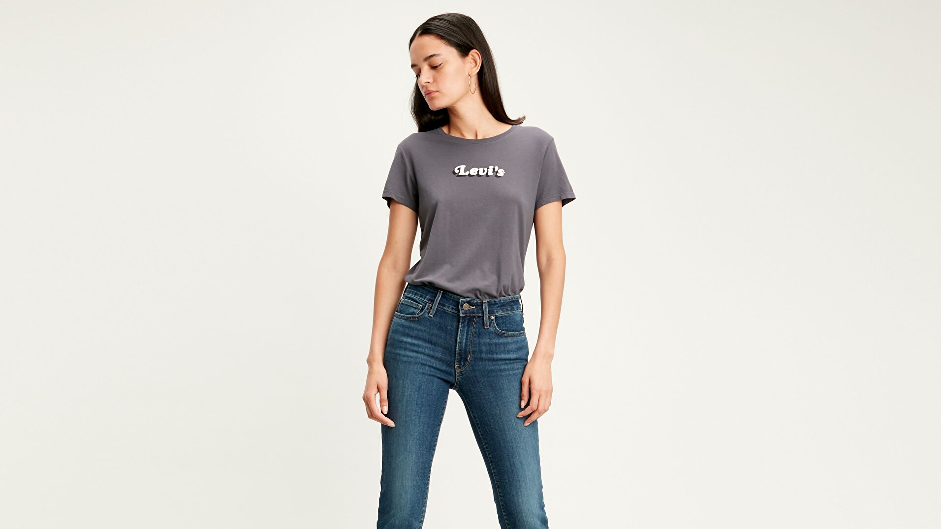 The Perfect Tee Feminine Logo Siyah Kadın Tişört