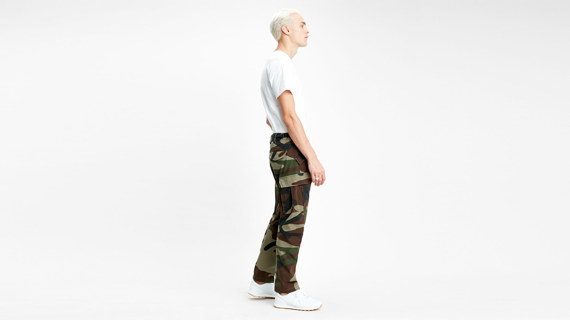 Engineered Erkek Kargo Pantolon-Aldencamo Demitasste Lej