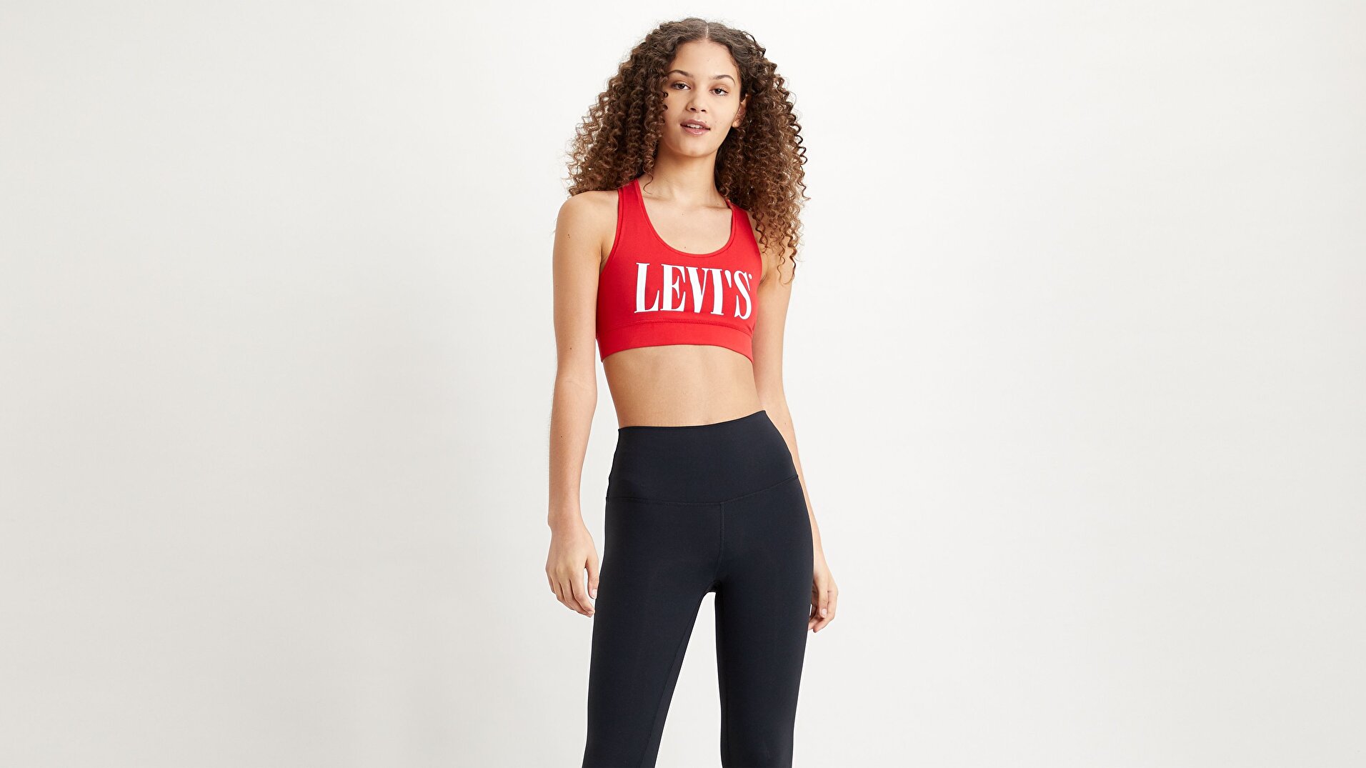 Logo Sports Bra Kırmızı Kadın Spor Sütyeni