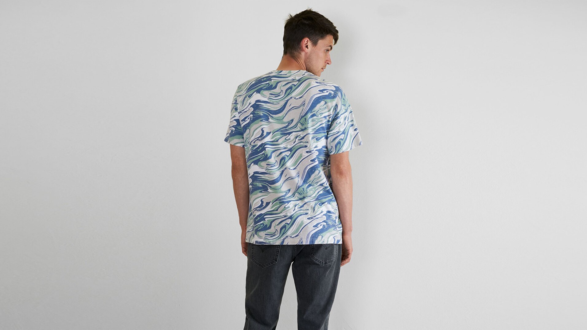 Ss Relaxed Fit Tee Ssnl Filled Beyaz Erkek Tişört
