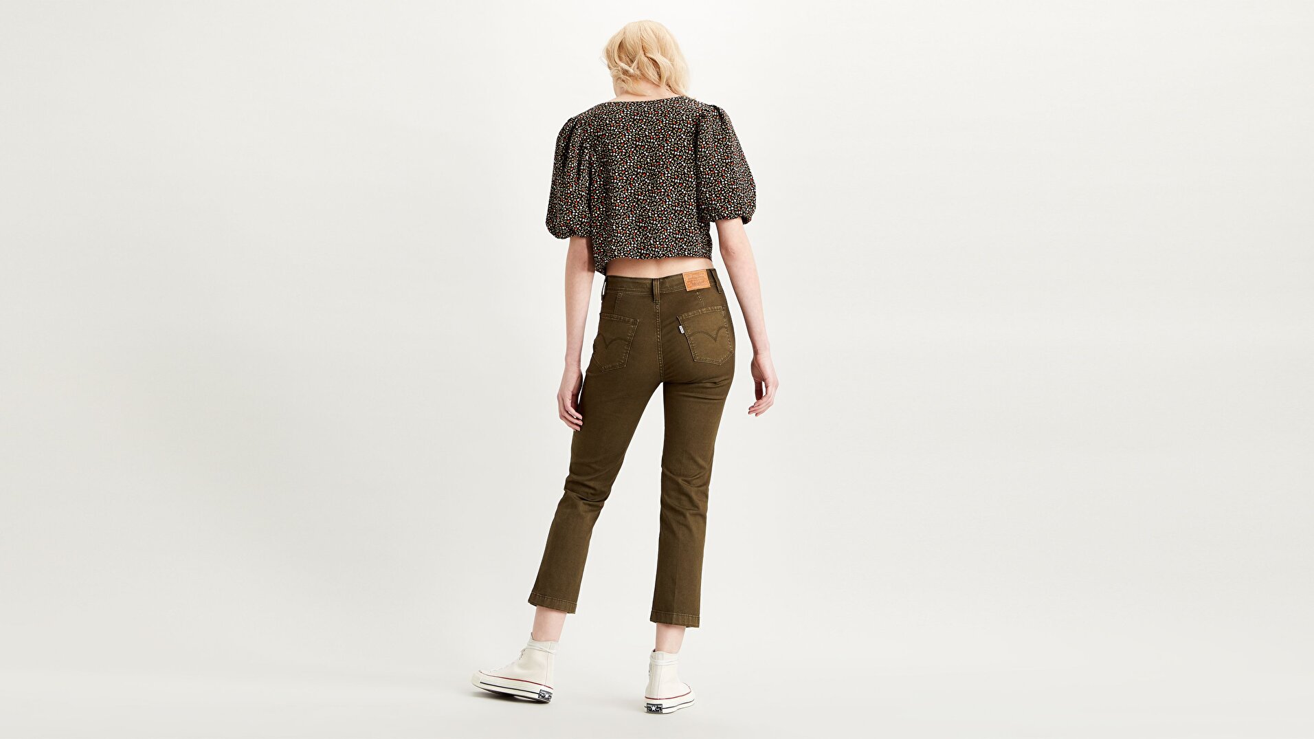 724 Yüksek Bel Düz Kesim Cropped Kadın Jean Pantolon-Soft Canvas Night Od