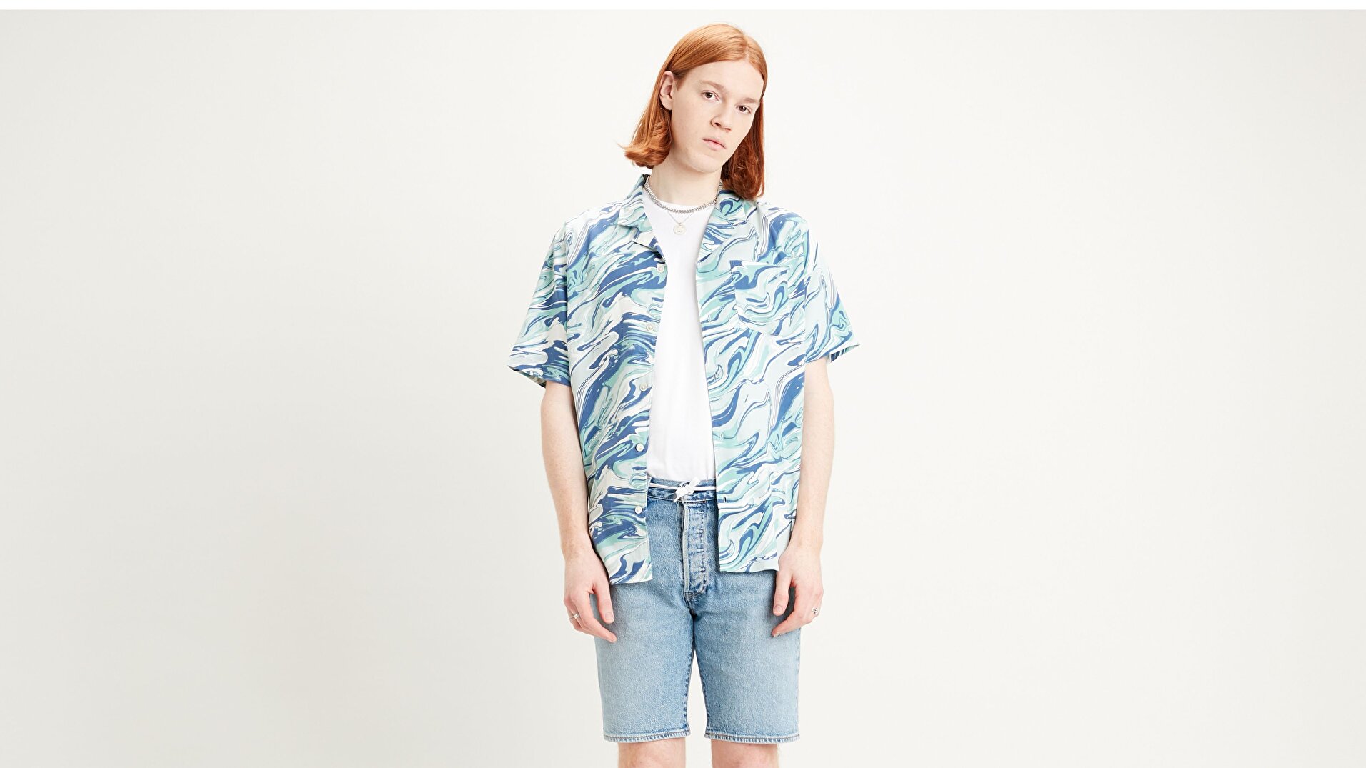 Cubano Shirt Diaspore Colony Mavi Erkek Gömlek