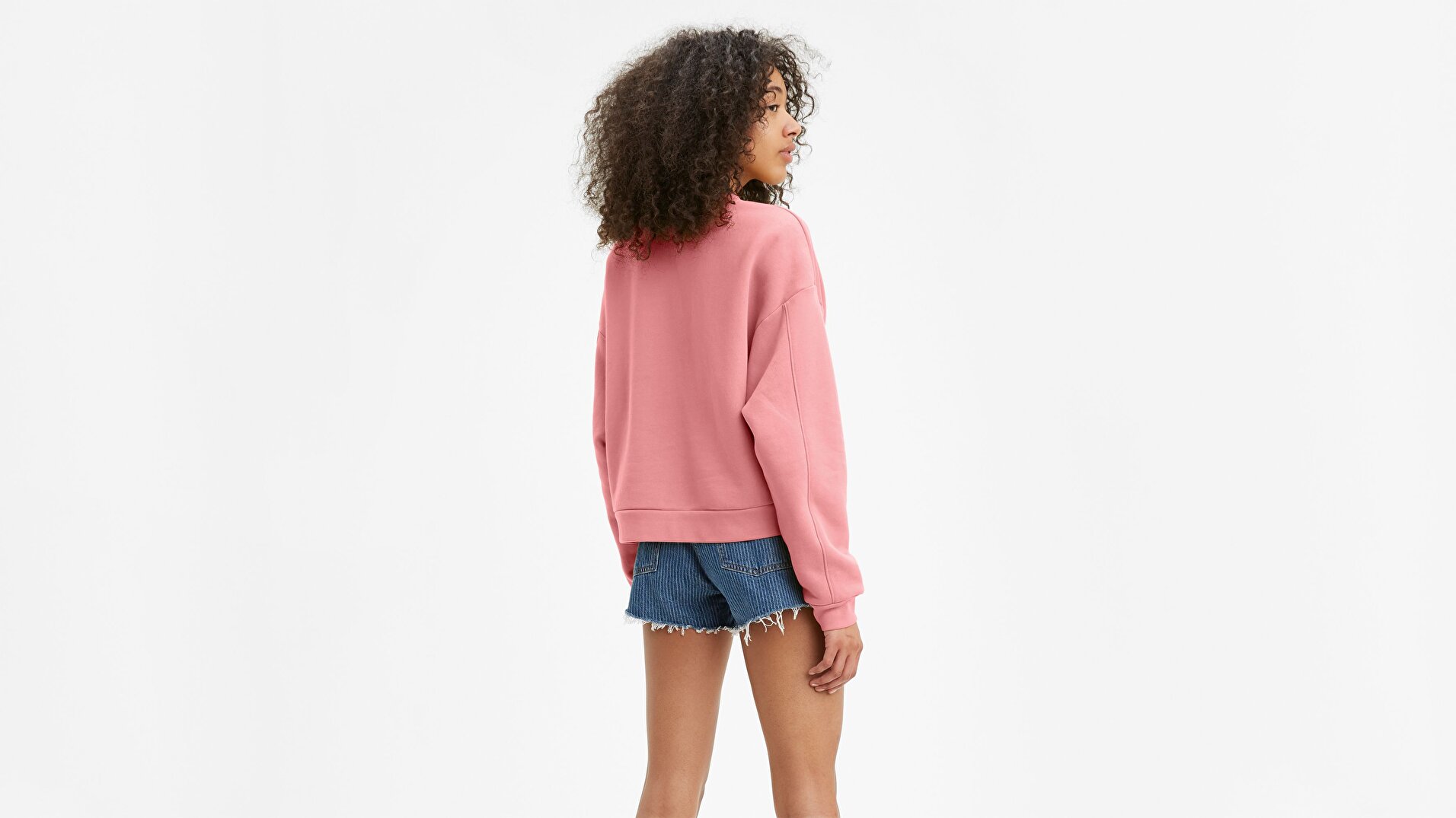 Graphic Diana Crew Serif Outline Kırmızı Kadın Sweatshirt