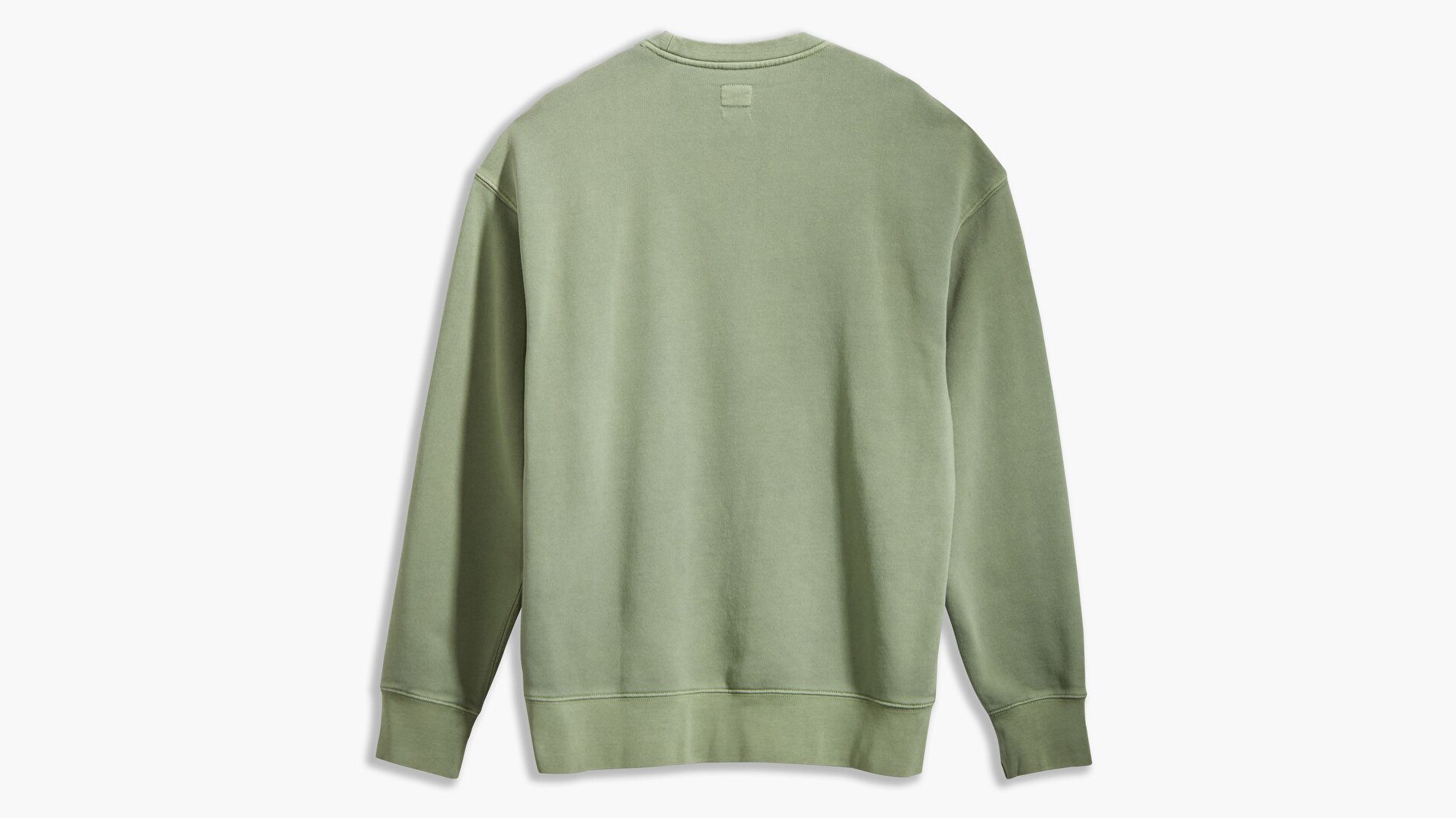 Authentic Logo Crewneck Ft Garment Beyaz Erkek Sweatshirt