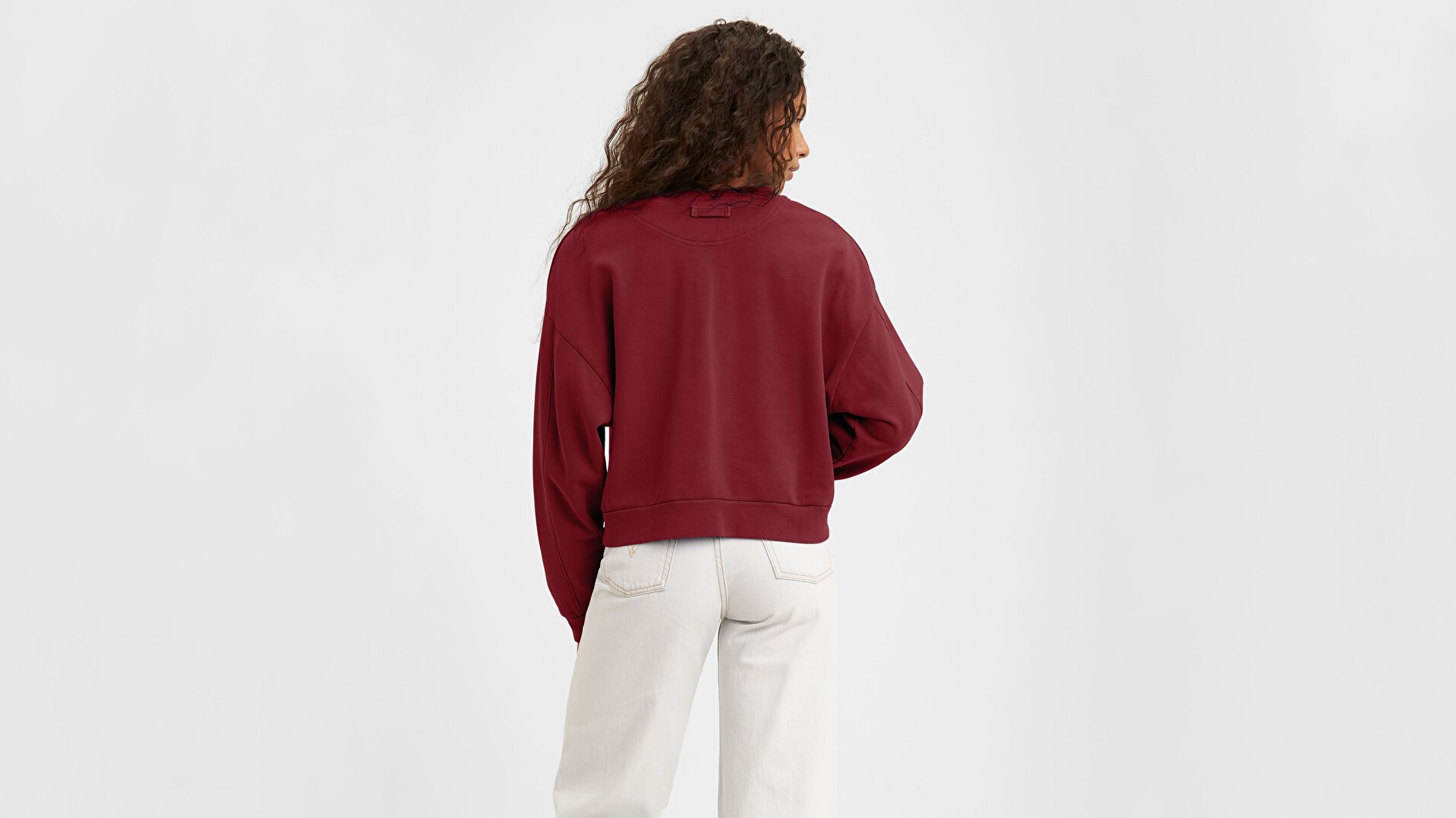 Diana Crew Tight Loops Kadın Kırmızı Sweatshirt