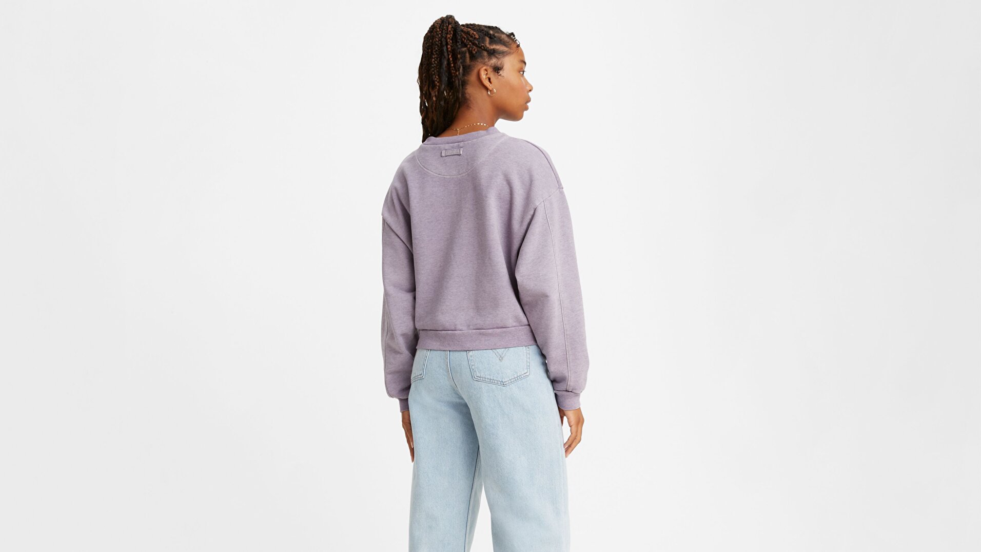Diana Crew Frost Garment Mor Kadın Sweatshirt