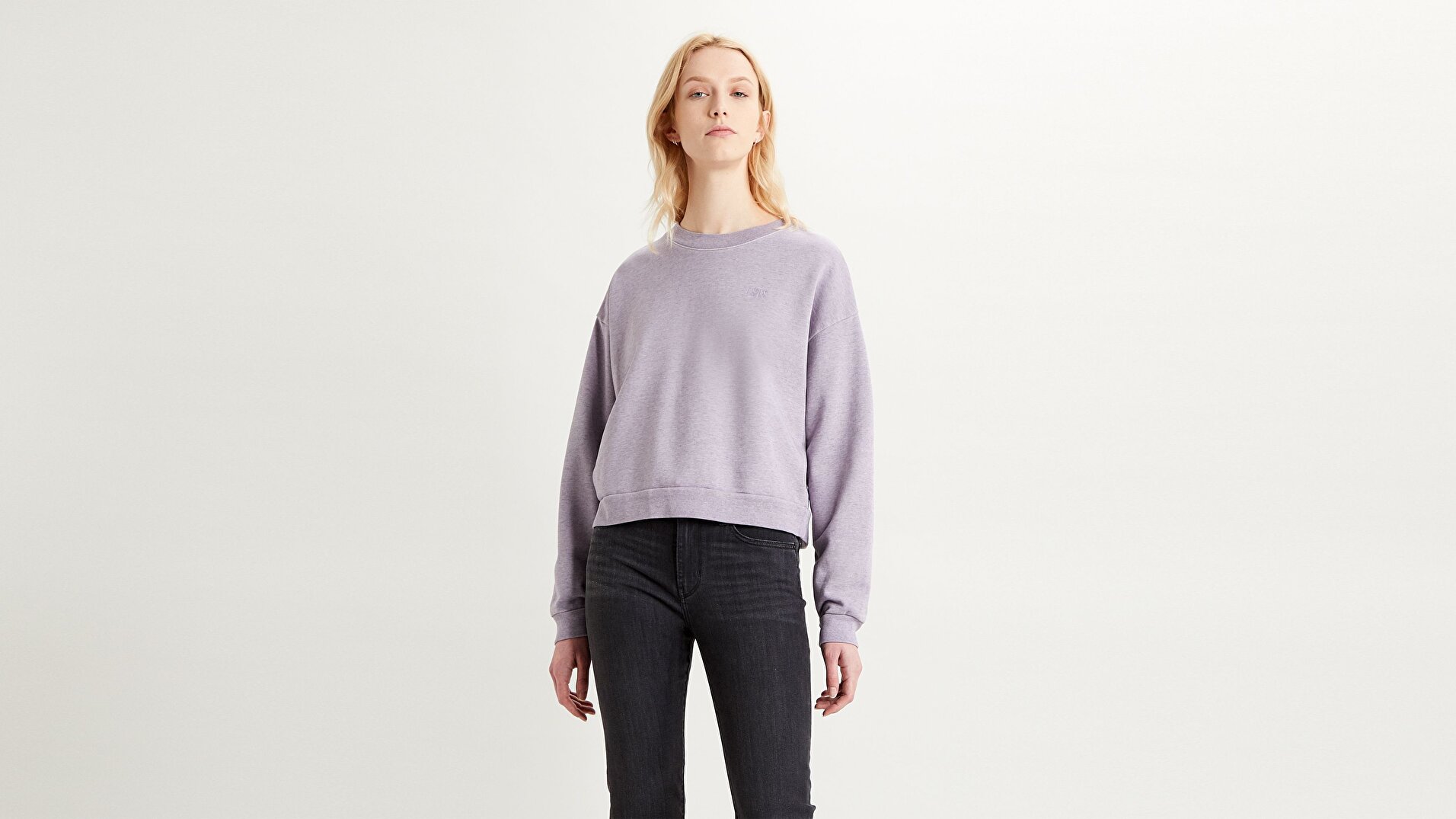 Diana Crew Frost Garment Mor Kadın Sweatshirt
