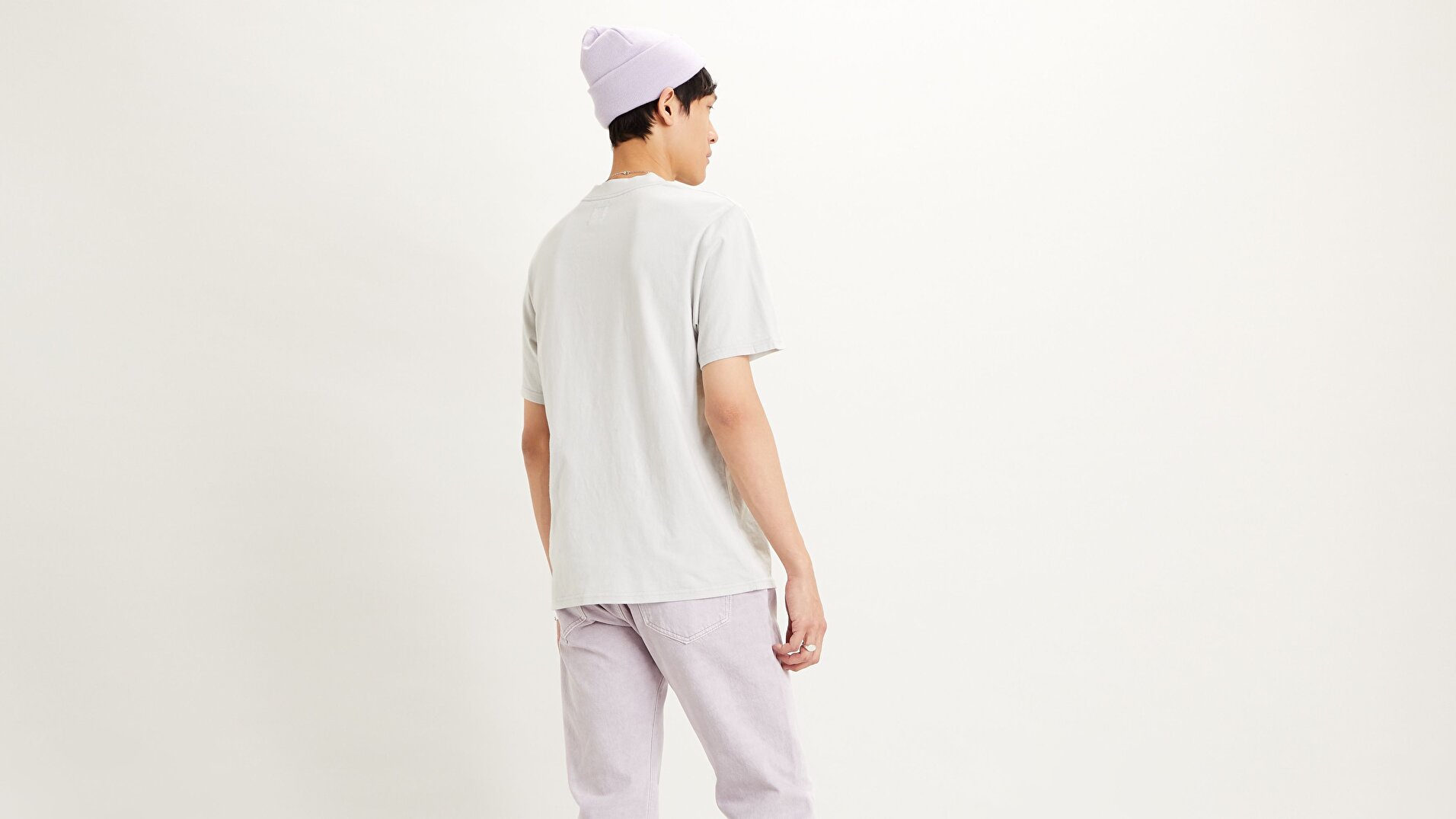 Ss Utility Relaxed Tee Oyster Mushroom Gri Erkek Tişört