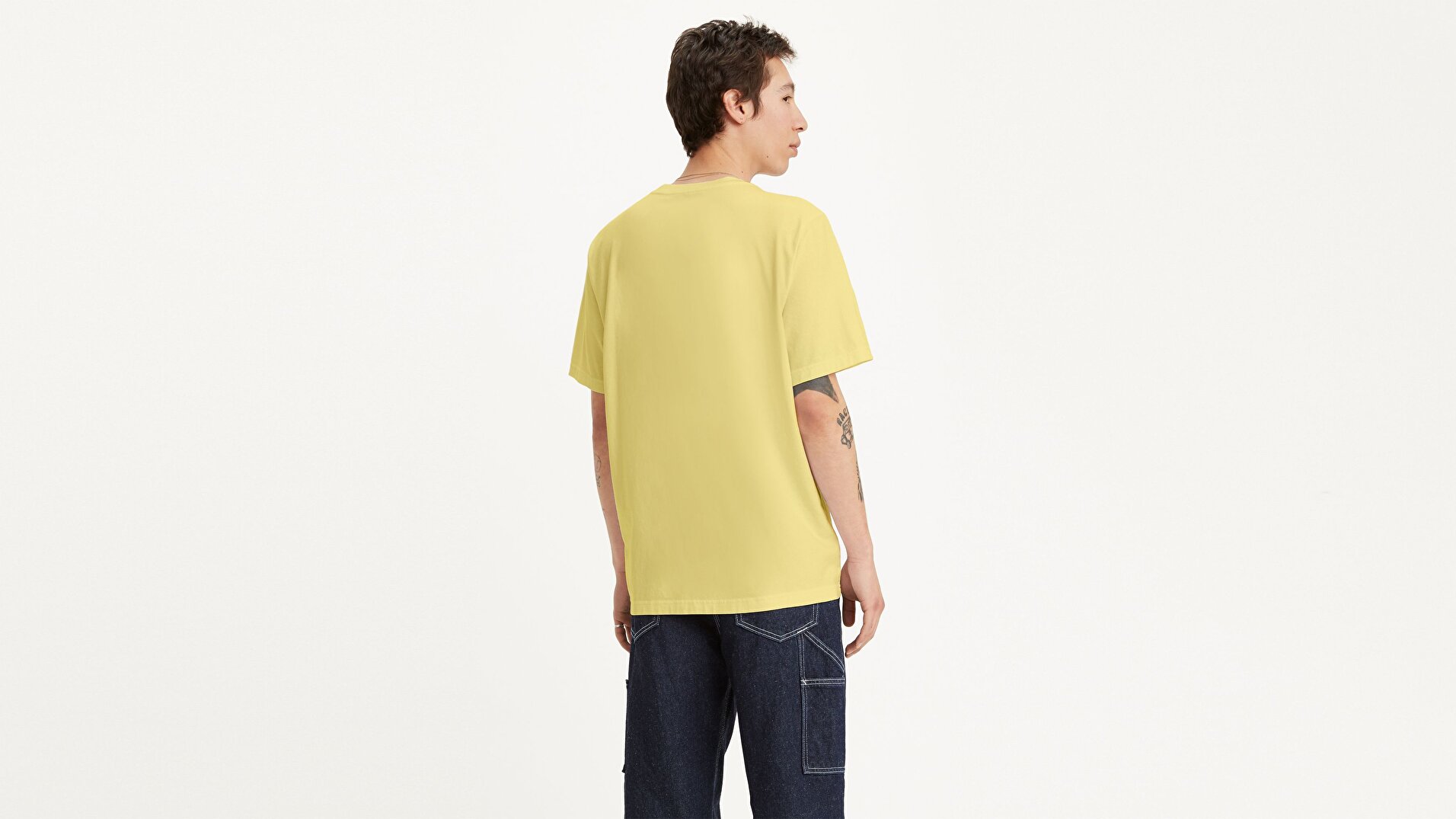 Ss Relaxed Fit Tee Ssnl Serif Sarı/Turuncu Erkek Tişört