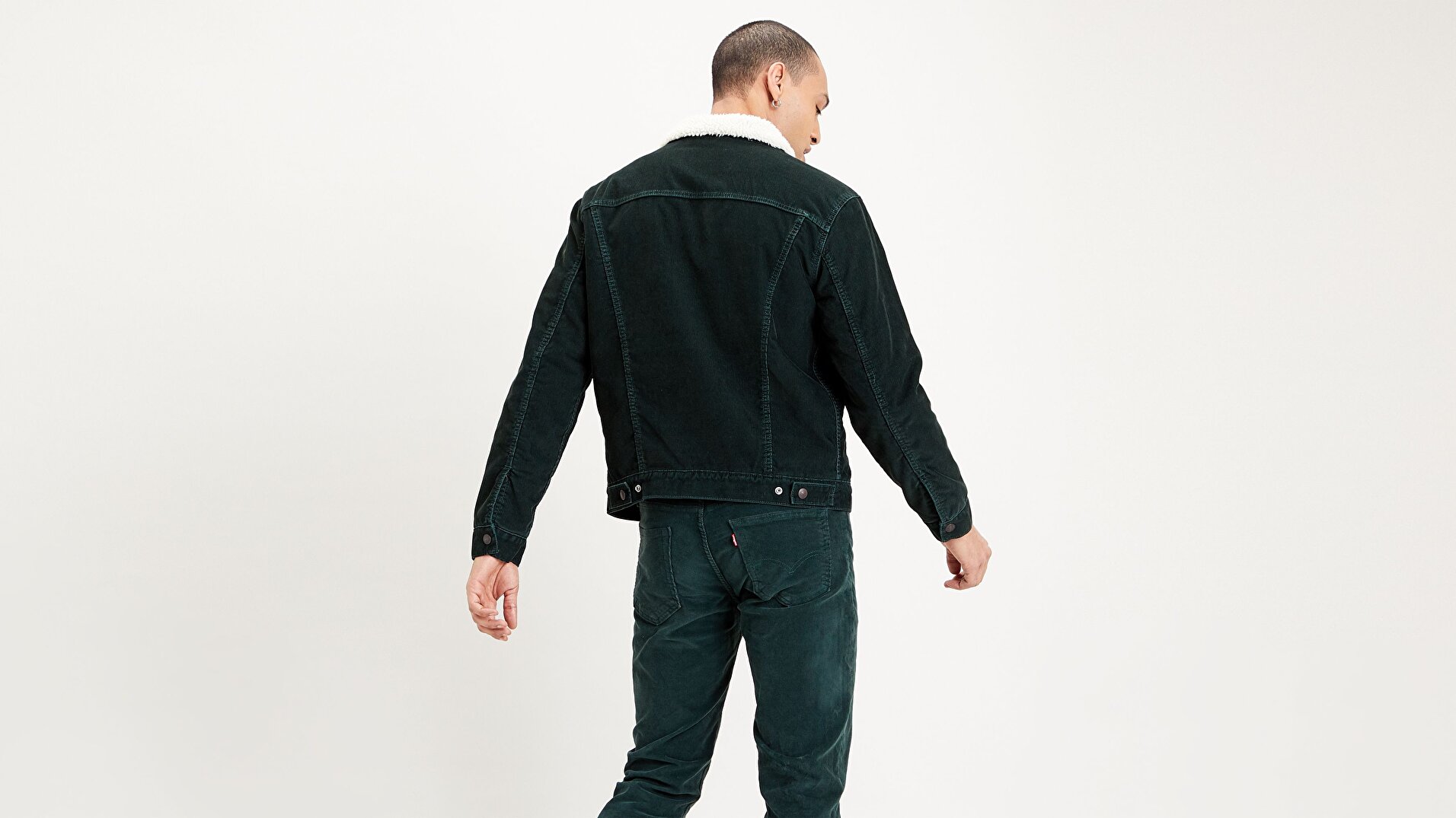 Type 3 Sherpa Trucker Scarab Koyu Yeşil Erkek Trucker