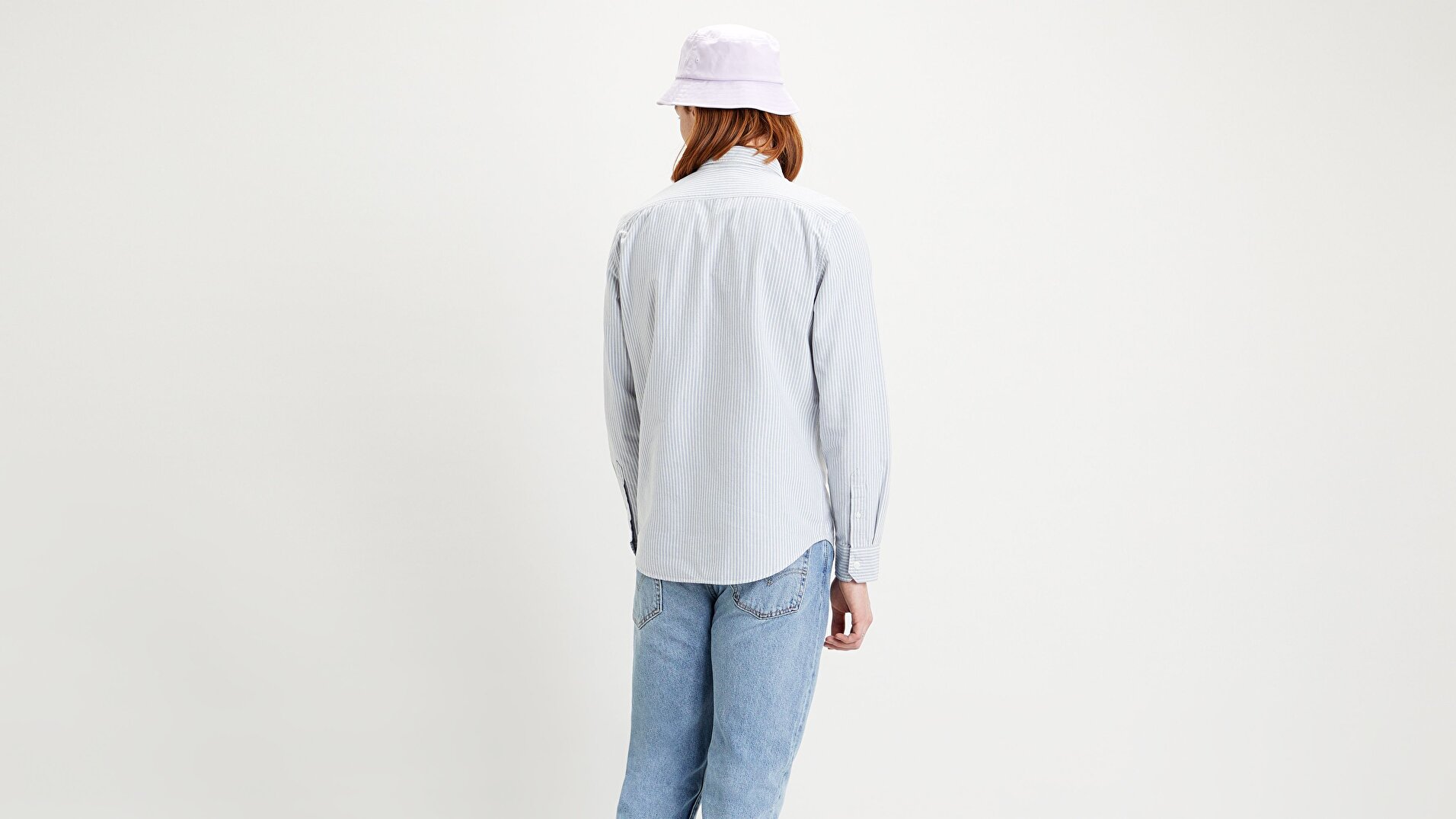 Sunset 1 Pocket Standard Amelie Stripe Mavi Erkek Gömlek