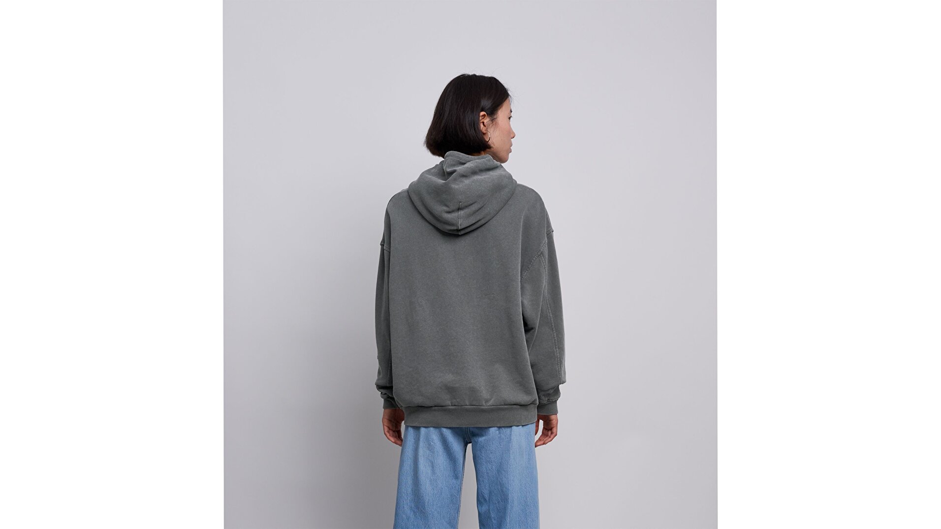Wltrd Hoodie Gri Kadın Kapüşonlu Sweatshirt