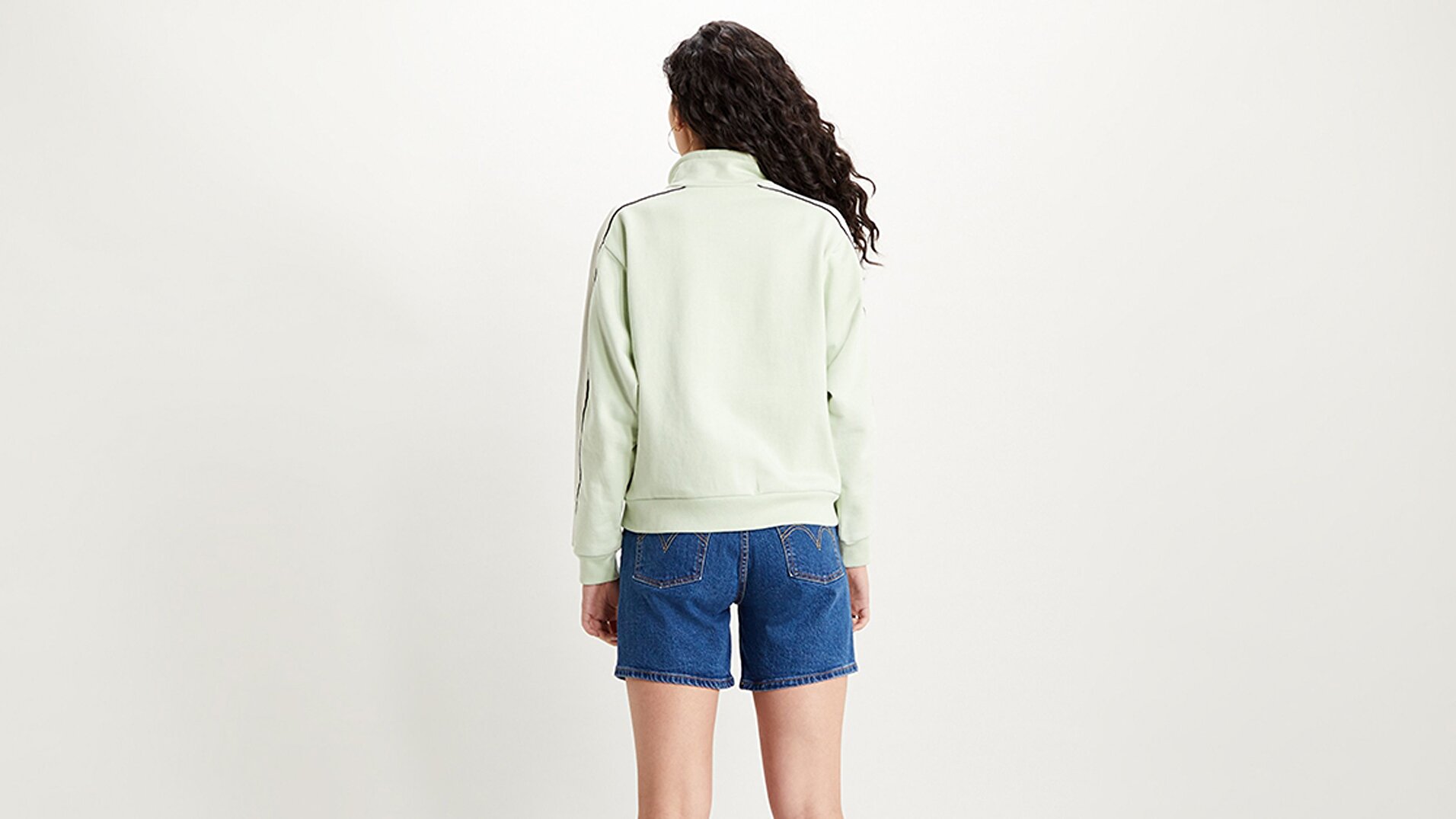 Ginger Nyln Piece Qtrzip Ginger Nylon Yeşil Kadın Sweatshirt