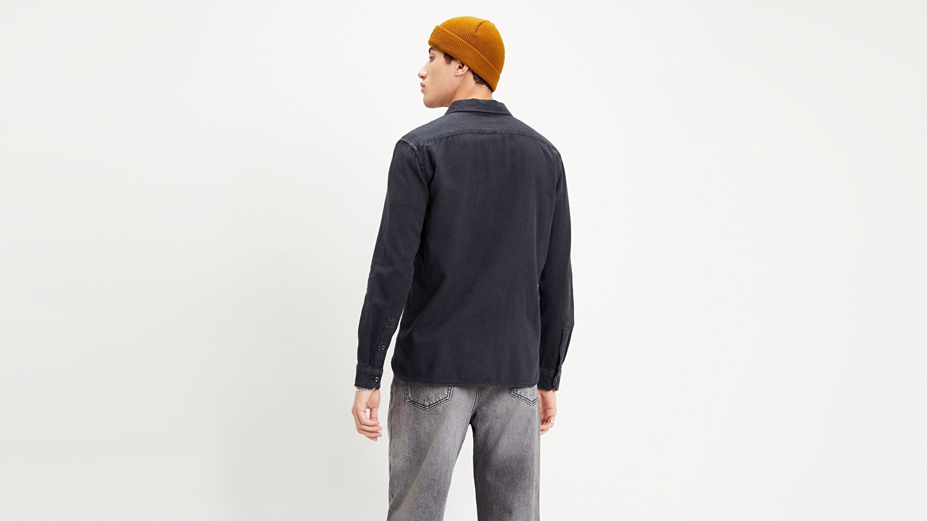 Jackson Worker Denim Siyah Erkek Gömlek