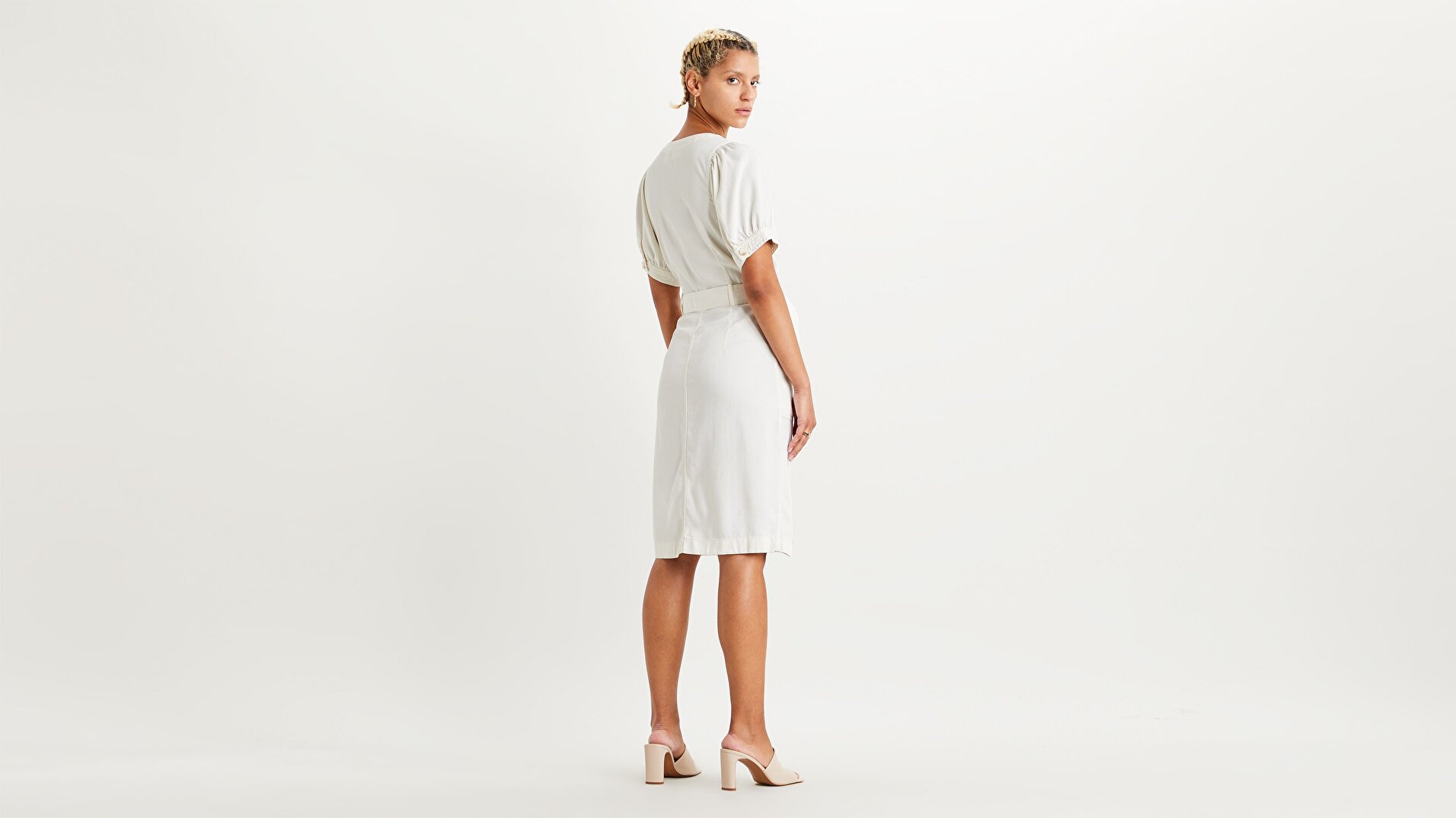 Bryn Dress Soft Beyaz Kadın Elbise