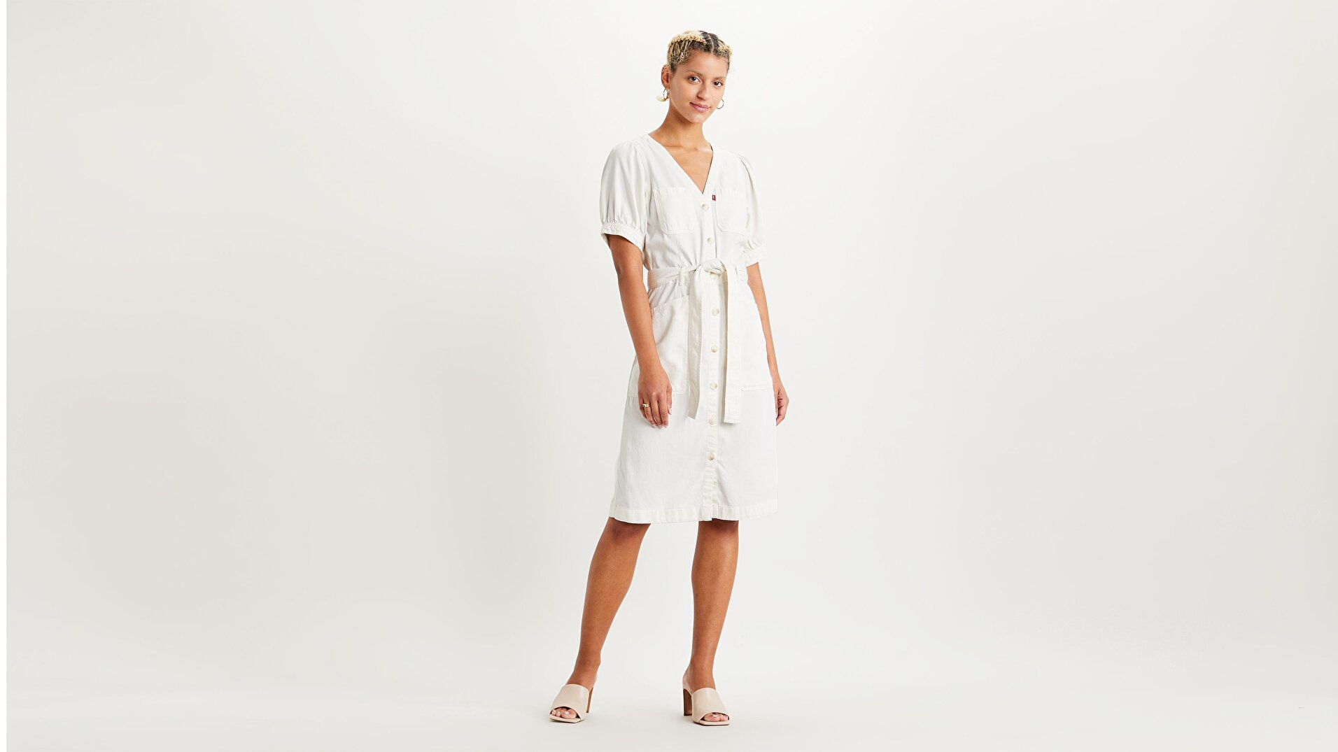 Bryn Dress Soft Beyaz Kadın Elbise