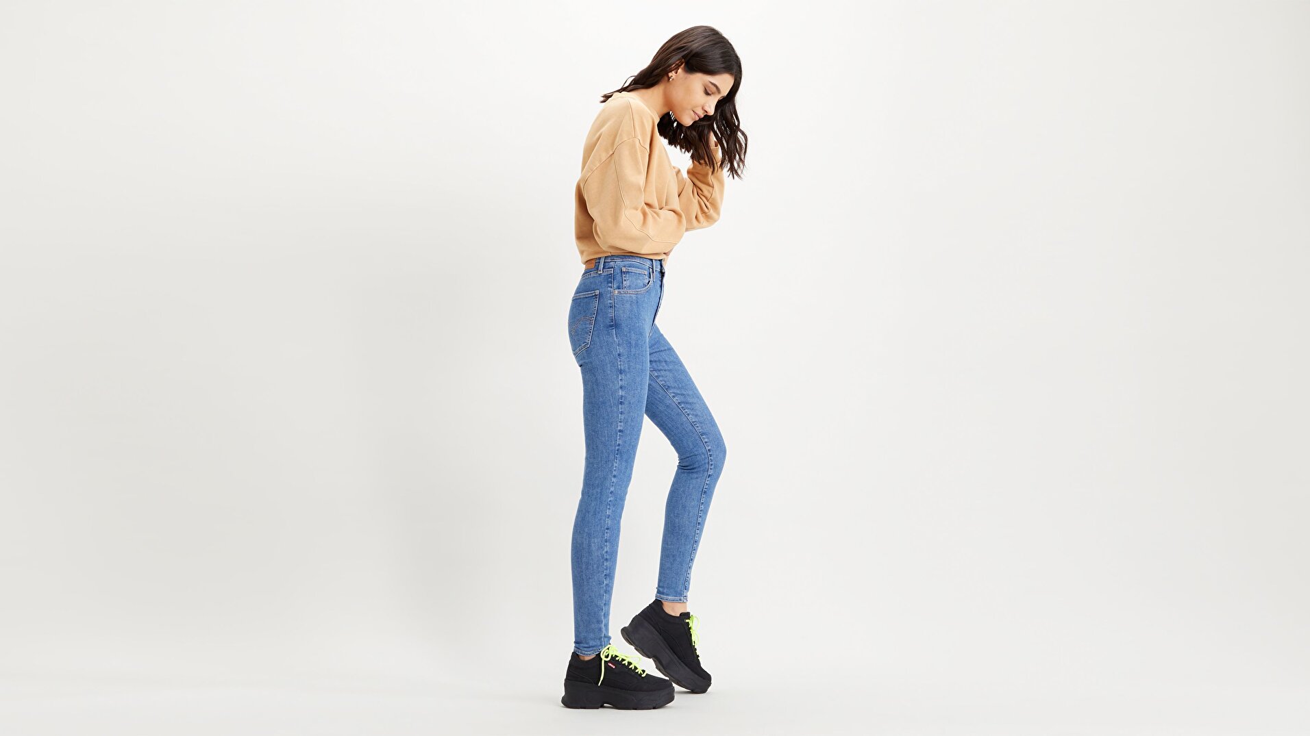 Mile High Super Skinny Kadın Jean Pantolon-Galaxy Stoned